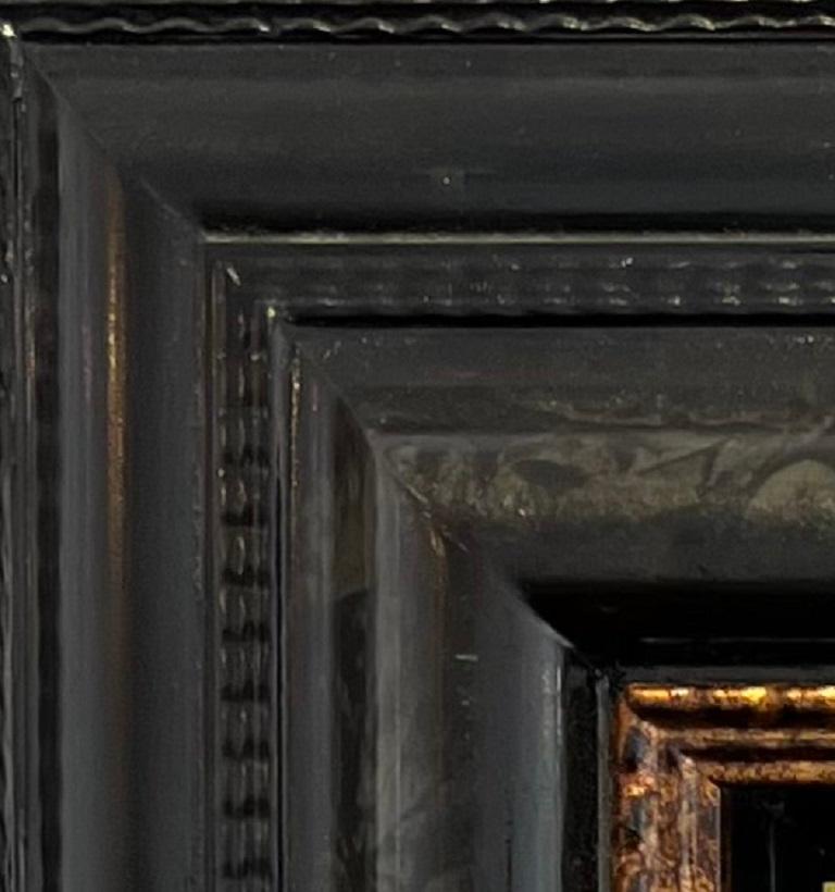 Graciosa Urraca Bevallige Ekster Pintura al Óleo sobre Panel Ave Naturaleza En Stock - Painting Contemporáneo de Walter Elst