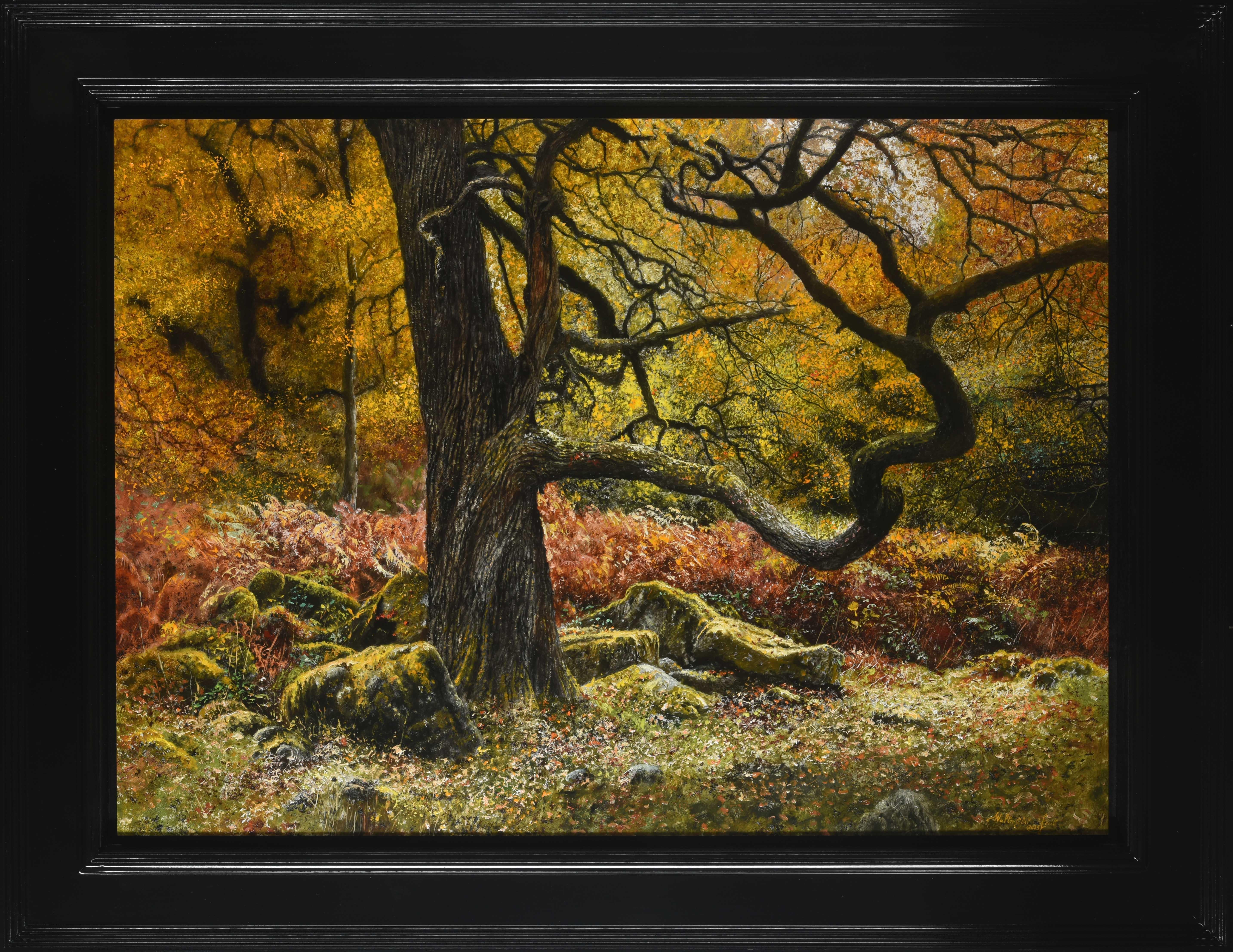 Meesterwerken der Natuur Masterpieces Landschaft Ölgemälde auf Tafel Vorrätig