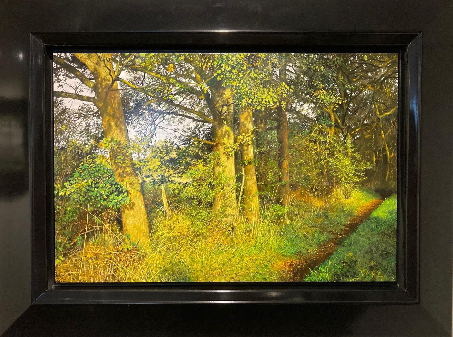 Landscape Painting di Walter Elst - Midzomer Midsummer Pittura a olio su pannello Nature Forest Fine Art In magazzino