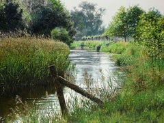 't Is Zomer Summertime Ölgemälde auf Tafel Landschaft Auf Lager