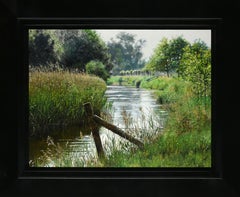 't Is Zomer Summertime Peinture à l'huile sur panneau Paysage en stock