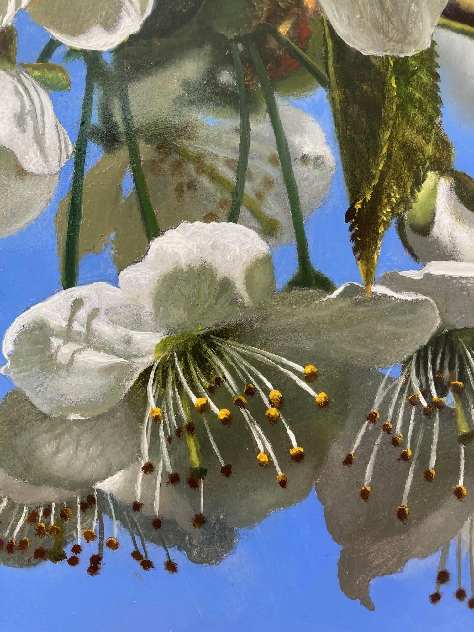 Uitbundige Lente Spring Oil Painting Flowers Blossom on Panel 2023 In Stock  For Sale 8