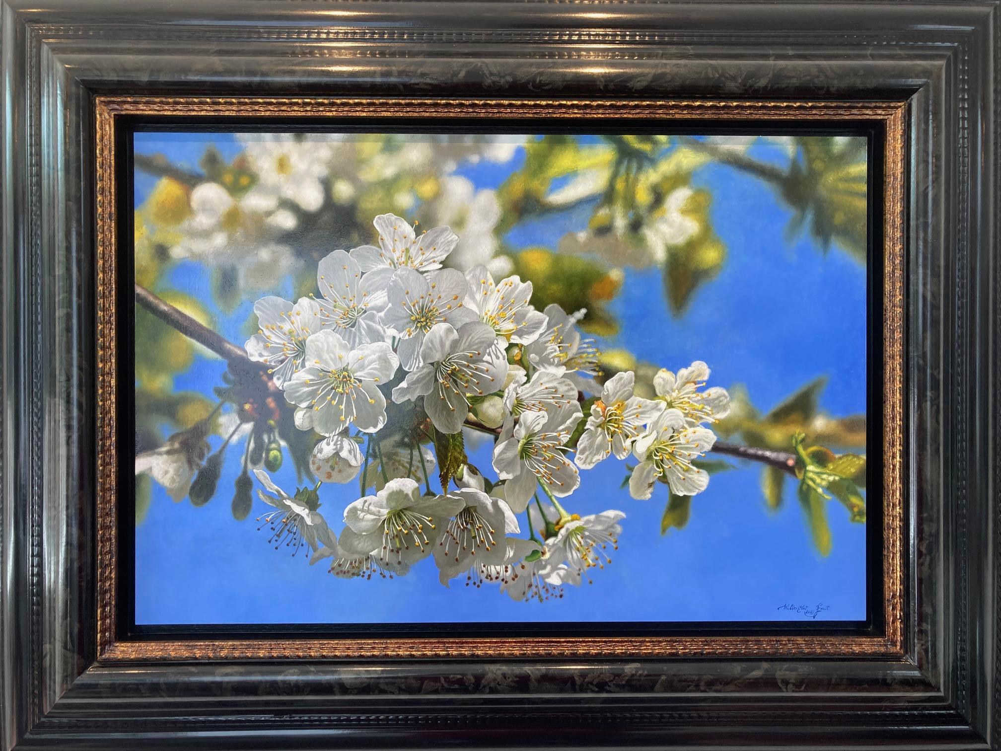 Uitbundige Lente Spring Oil Painting Flowers Blossom on Panel 2023 In Stock  For Sale 4