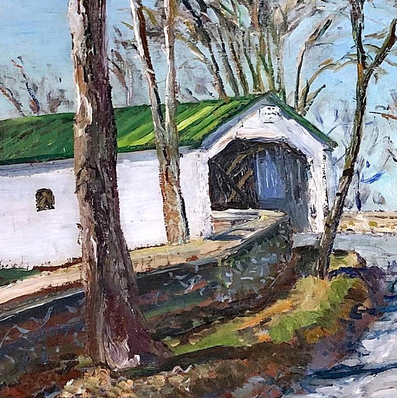 Puente de los Caballeros - Painting impresionista estadounidense de Walter Emerson Baum