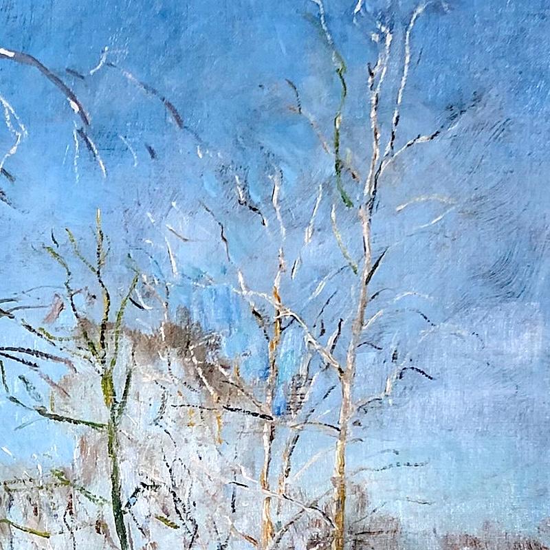 Puente de los Caballeros - Landscape Painting Azul de Walter Emerson Baum