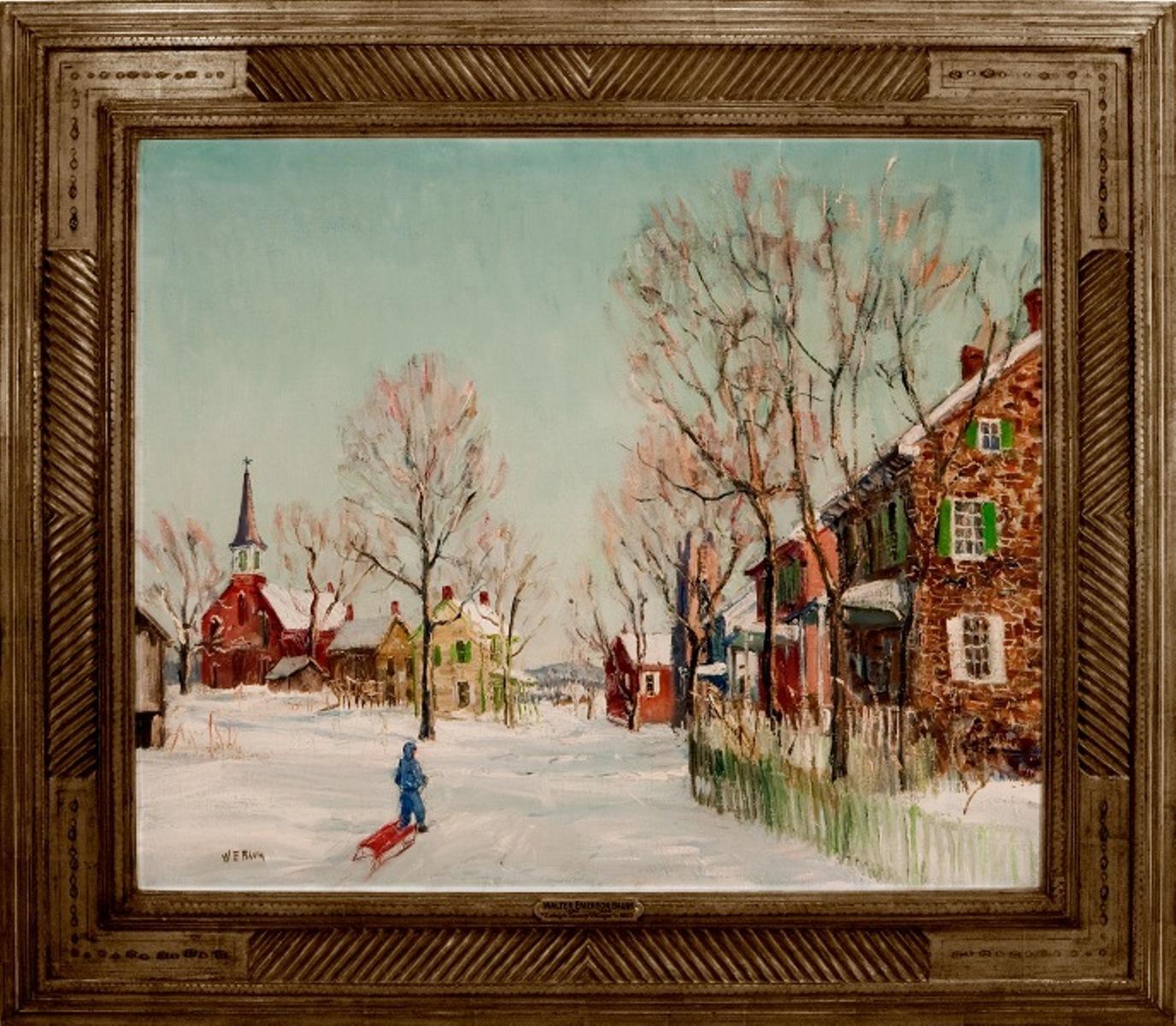 Landscape Painting Walter Emerson Baum - « Lehigh County Village »