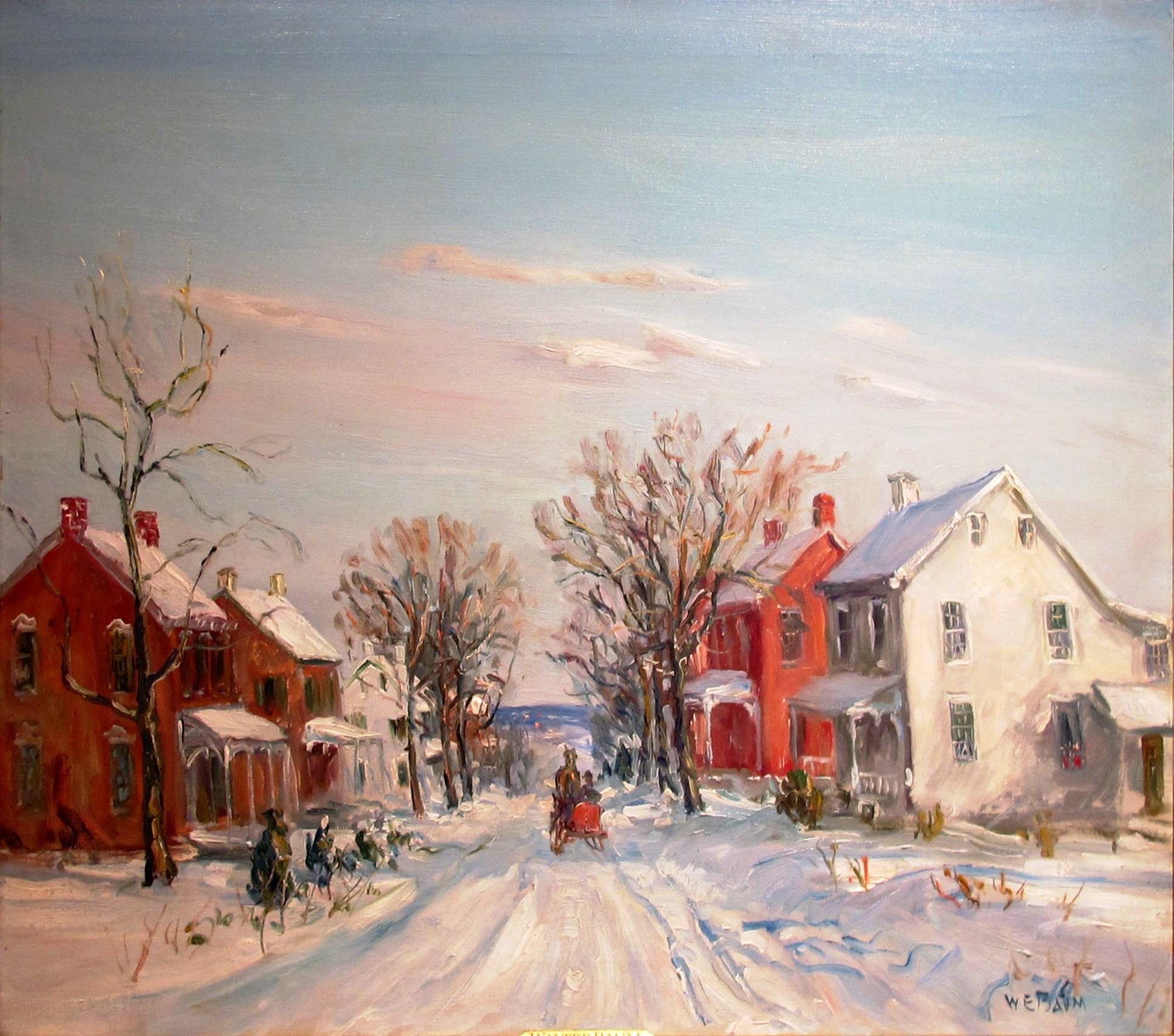 « Road to Ridge Valley » (Road to Ridge Valley) - Painting de Walter Emerson Baum