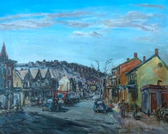 Tamaqua, Regional Pennsylvania Impressionist Landscape and City Scene