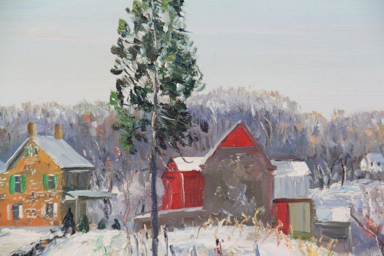 Walter Emerson Baum Walter Baum, Sellersville Trumbauersville Road, Oil on Canvas, Signed