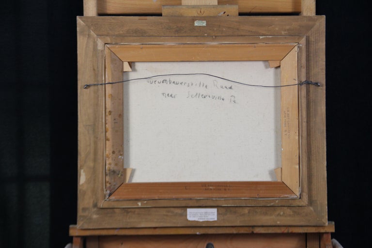 Walter Emerson Baum Walter Baum, Sellersville Trumbauersville Road, Oil on Canvas, Signed