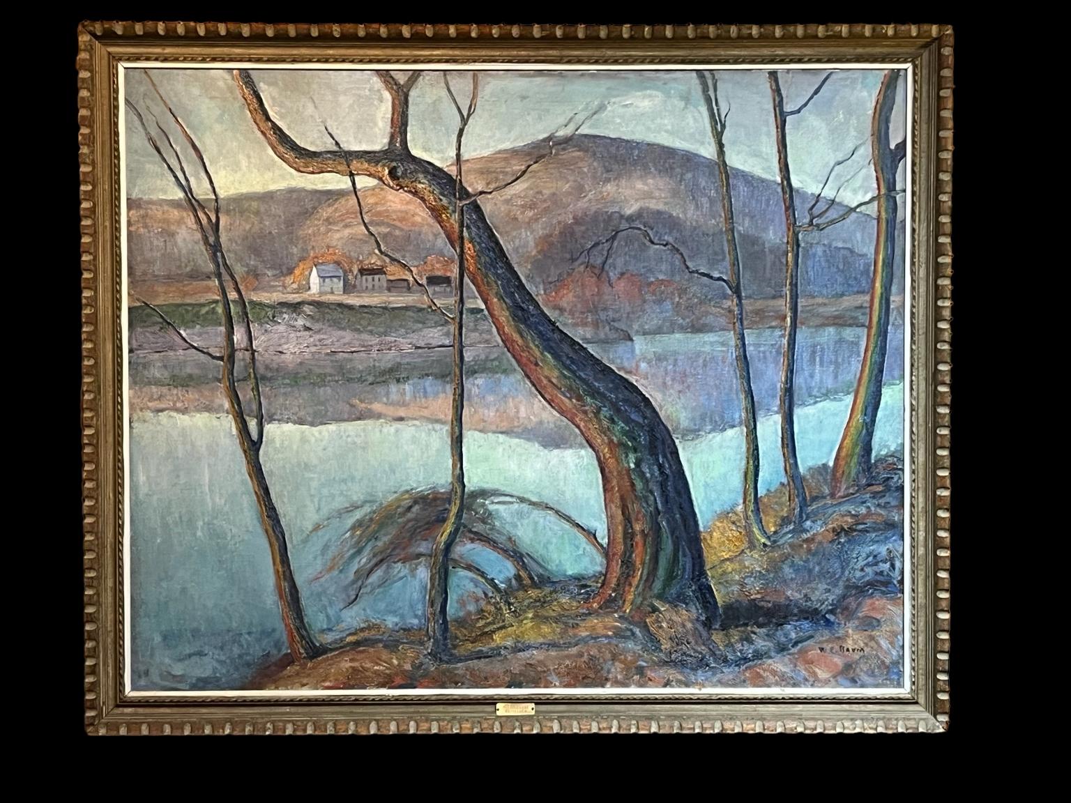 Walter Emerson Baum Gemälde mit dem Titel The Delaware CIRCA 1930's-40 (Sonstiges) im Angebot