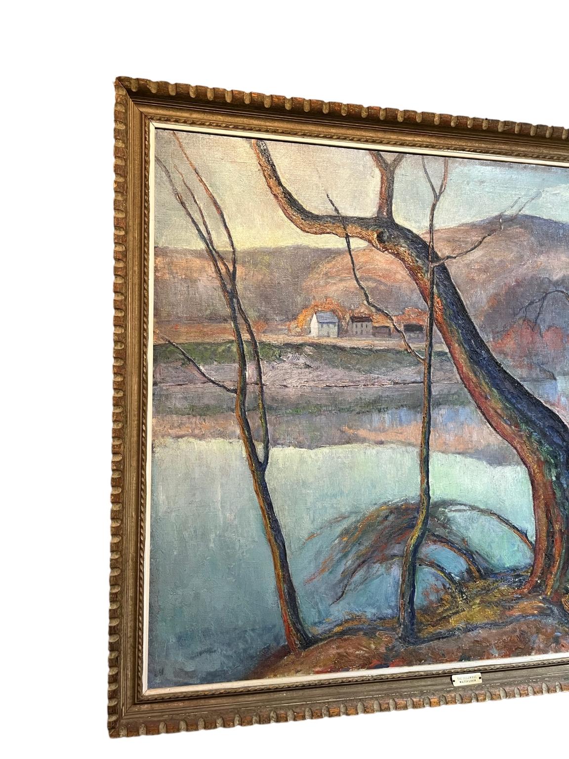 Other Walter Emerson Baum Painting Titled The Delaware Circa 1930’s-40 For Sale