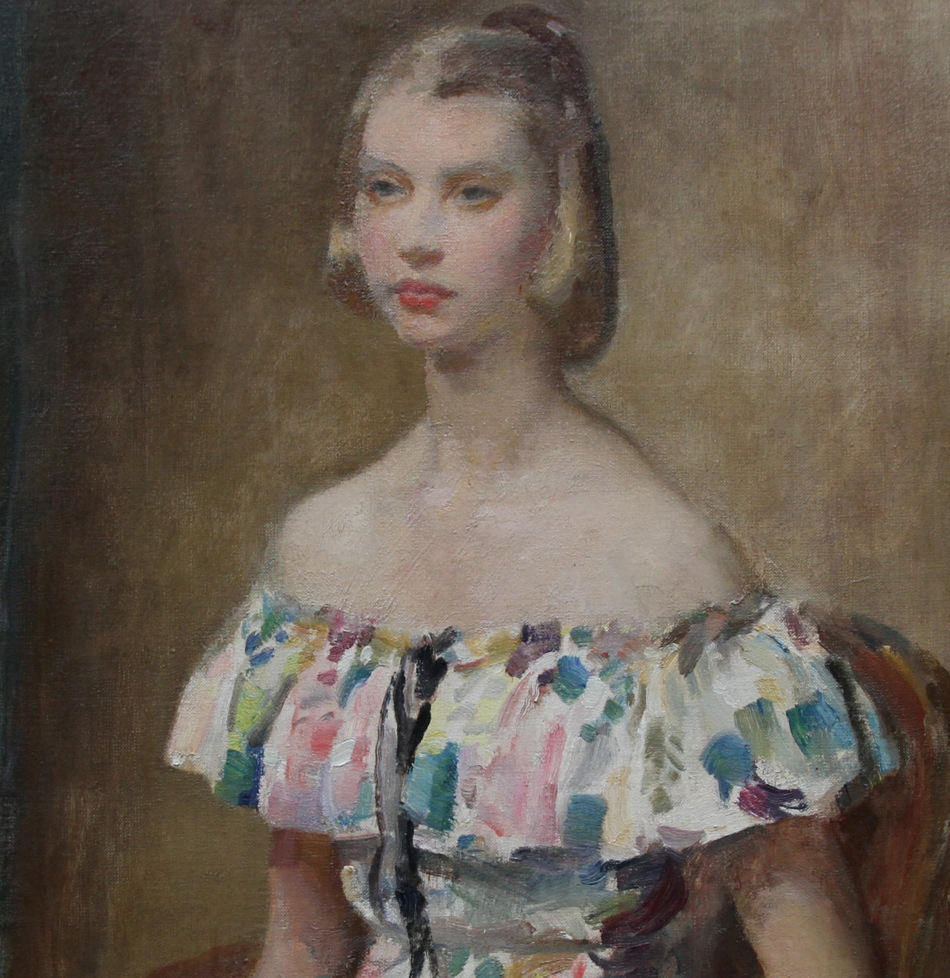 Ce charmant portrait a été peint vers 1920 par le célèbre portraitiste impressionniste britannique Walter Ernest Webster. Ce tableau représente une belle jeune femme dans une palette impressionniste.
Signé en bas à droite.
Provenance . Succession de