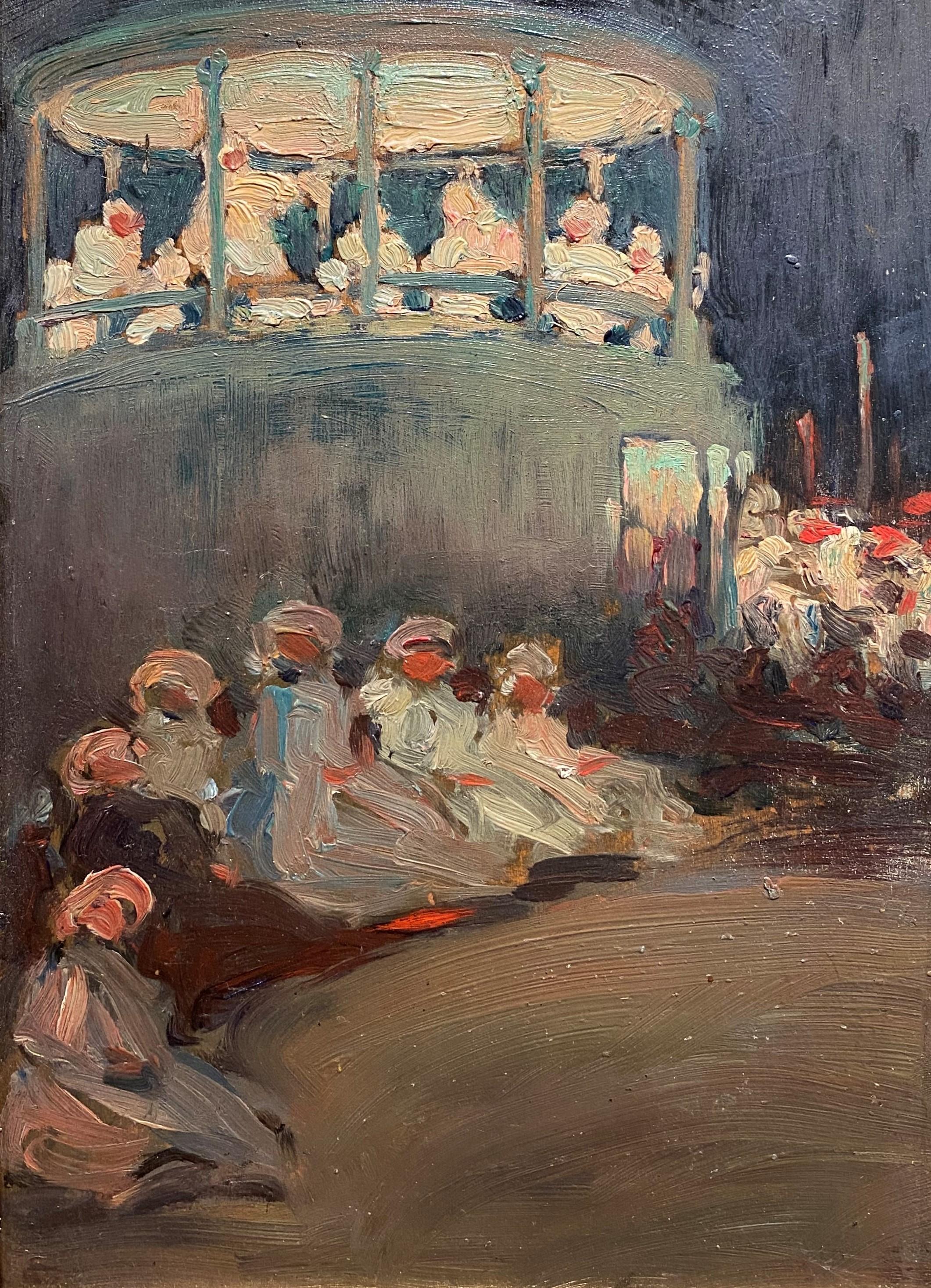 Concerto della banda - Painting di Walter Farndon
