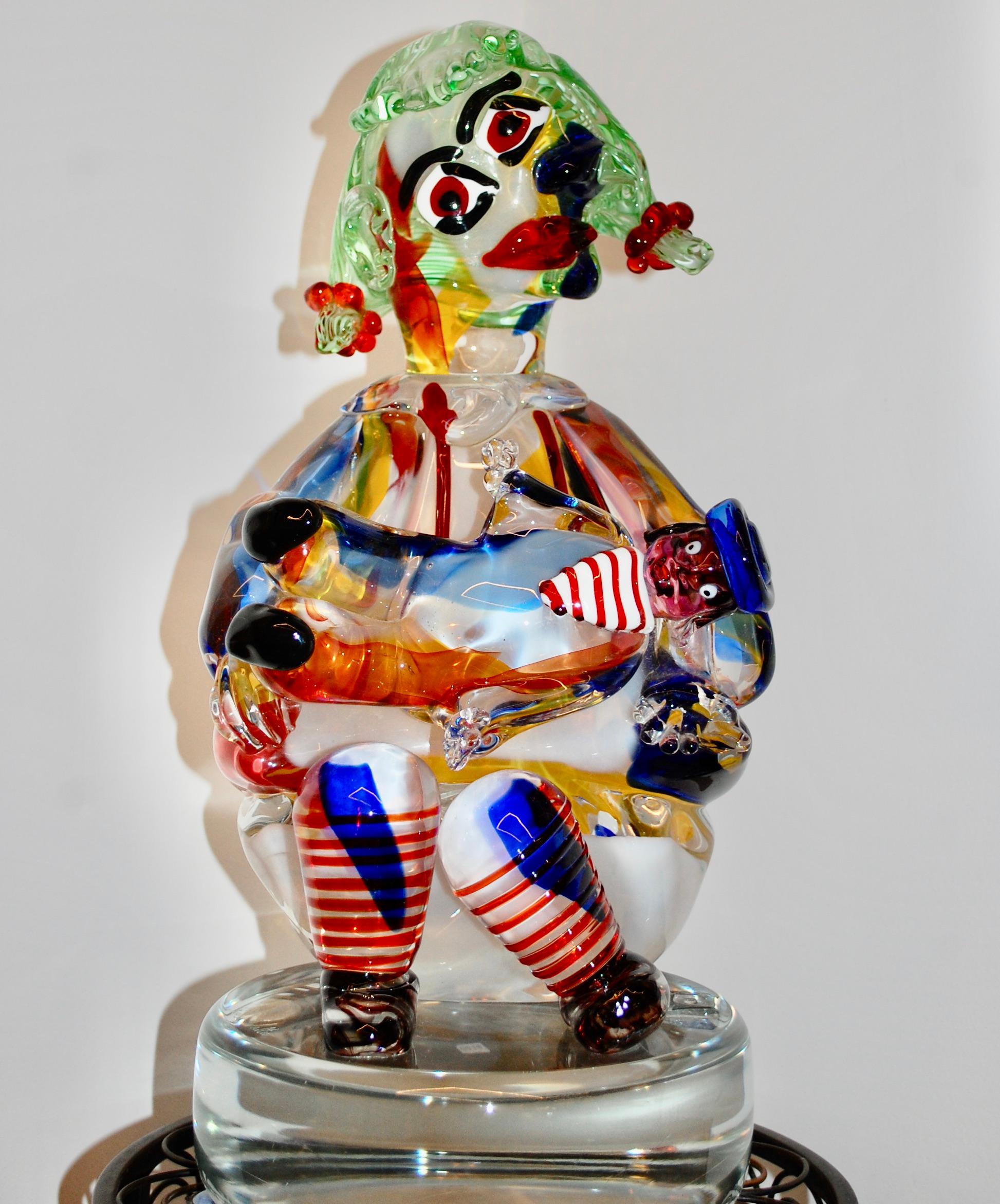 Scultura in vetro di Murano Martenita Tributo a Picasso in vendita 2