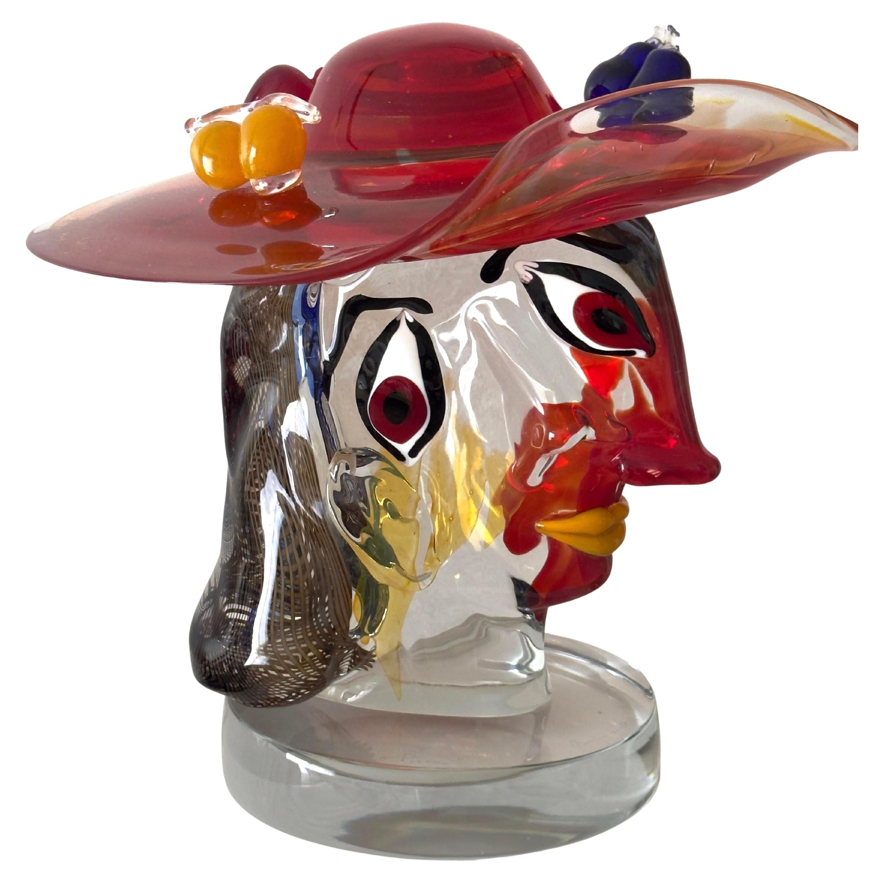 Omaggio A Picasso Escultura de cristal de Murano