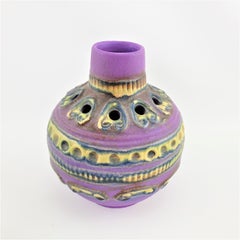 Walter Gerhards West German Art Pottery 2270/16 Purple Mid-Century Modern Vase