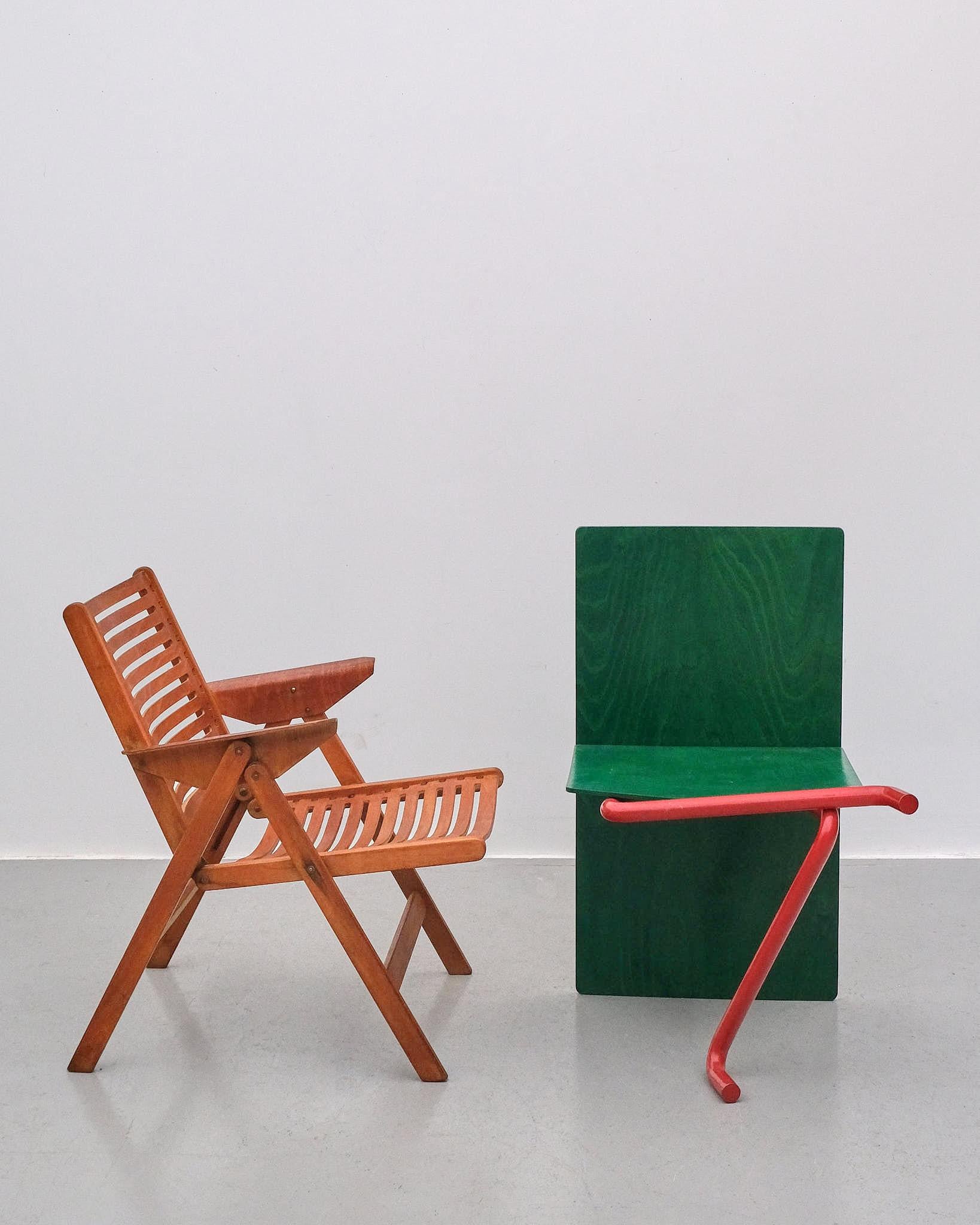Late 20th Century Walter Gerth Post Modern Joke Chair For Strässle Söhne 1986