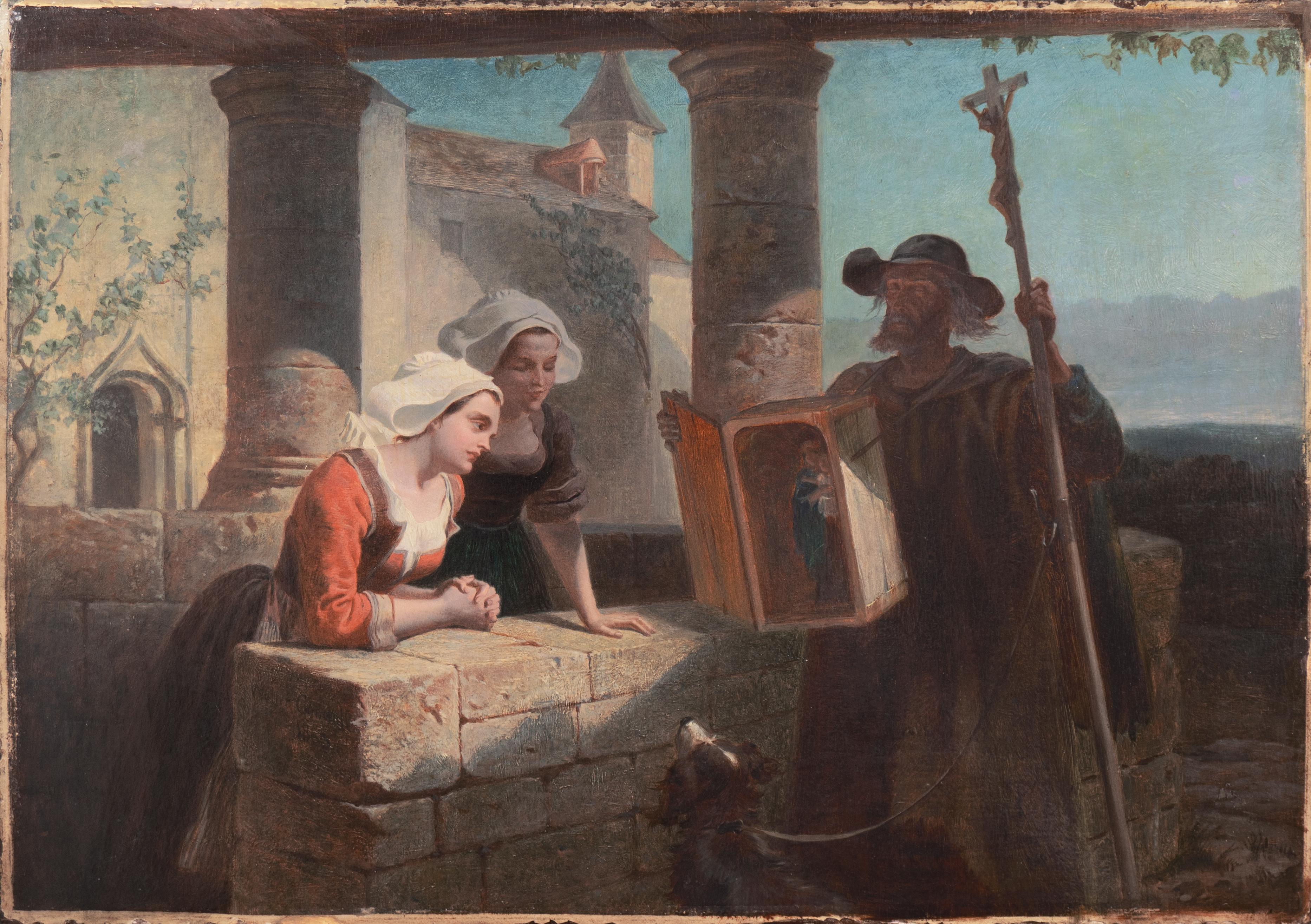 « Le Reliquaire », catholique, Londres, Royal Academy, RWS, Philadelphia Centennial en vente 9