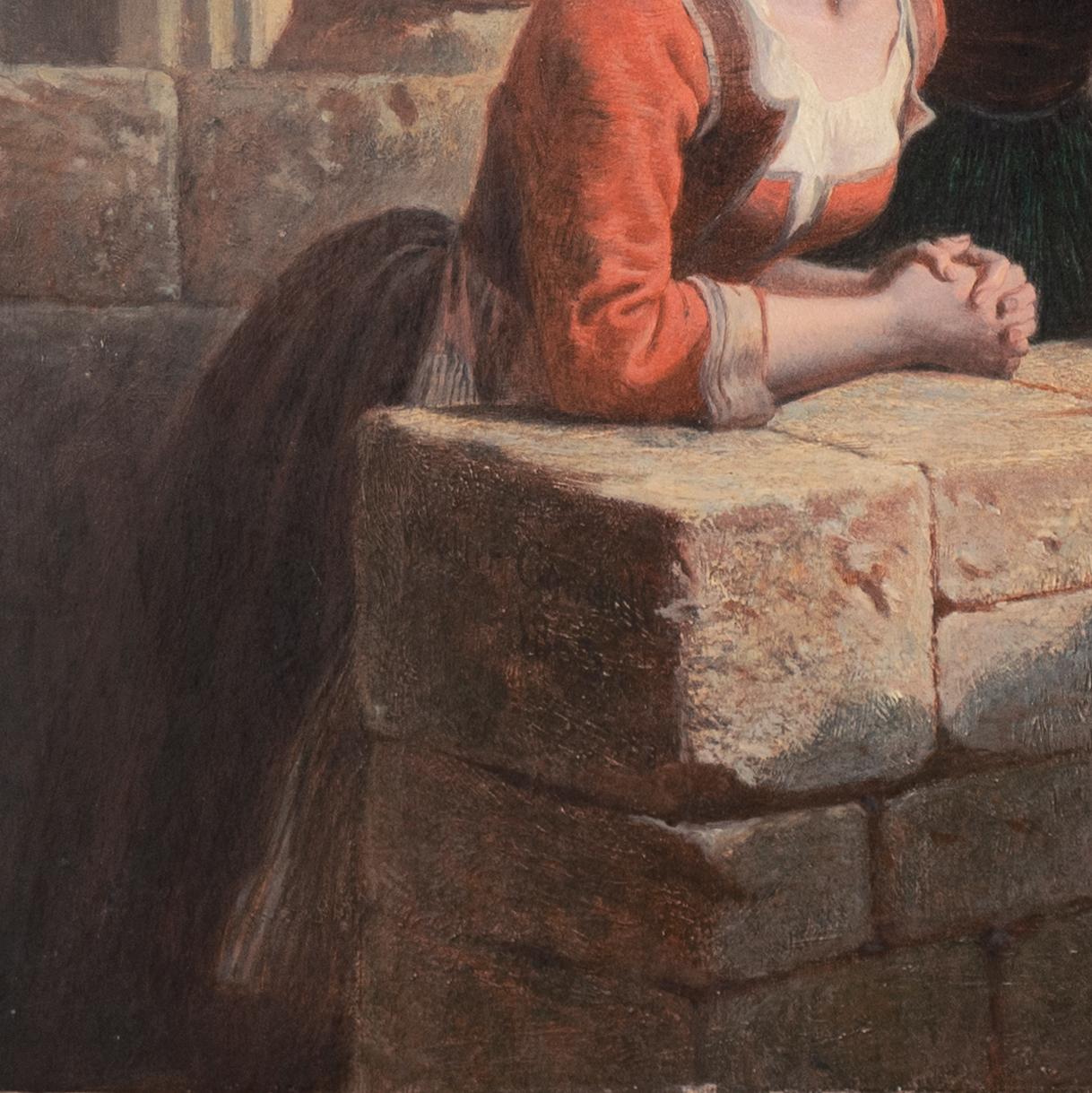 « Le Reliquaire », catholique, Londres, Royal Academy, RWS, Philadelphia Centennial en vente 1