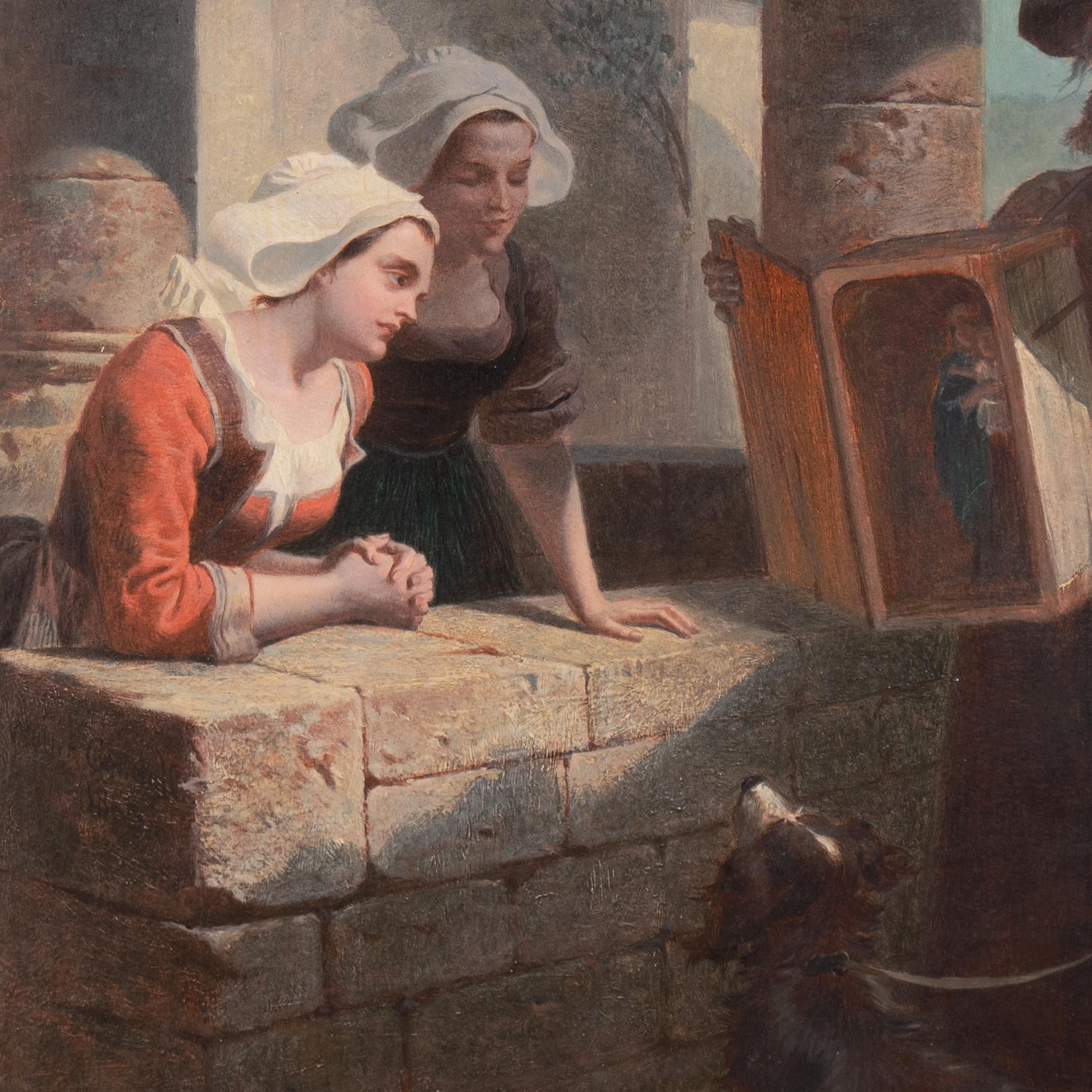 « Le Reliquaire », catholique, Londres, Royal Academy, RWS, Philadelphia Centennial en vente 3
