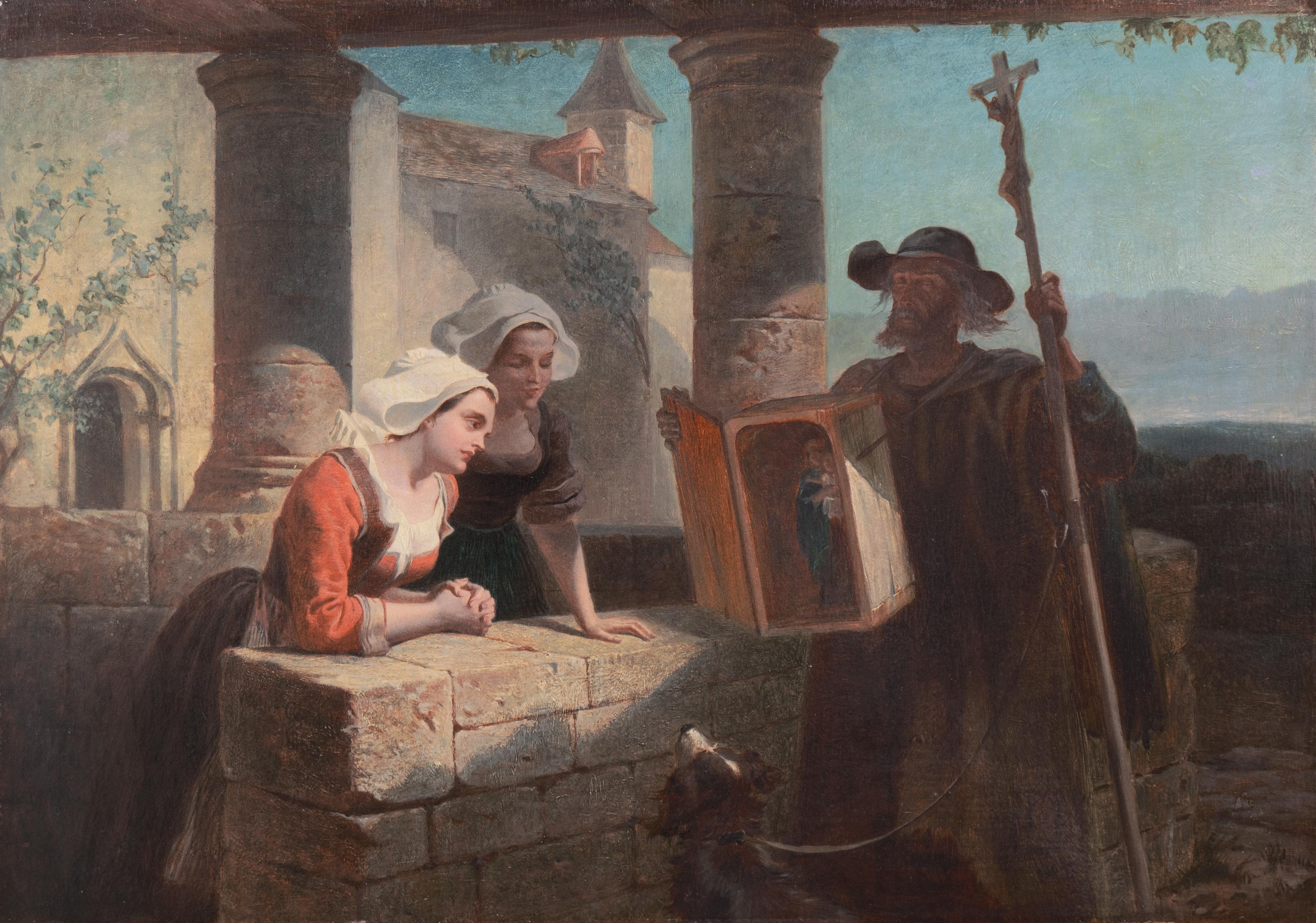 Figurative Painting di Walter Goodall - Le Reliquaire", Cattolica, Londra, Royal Academy, RWS, Philadelphia Centennial