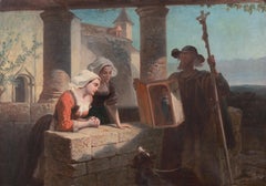 Wood Panel Figurative Paintings
