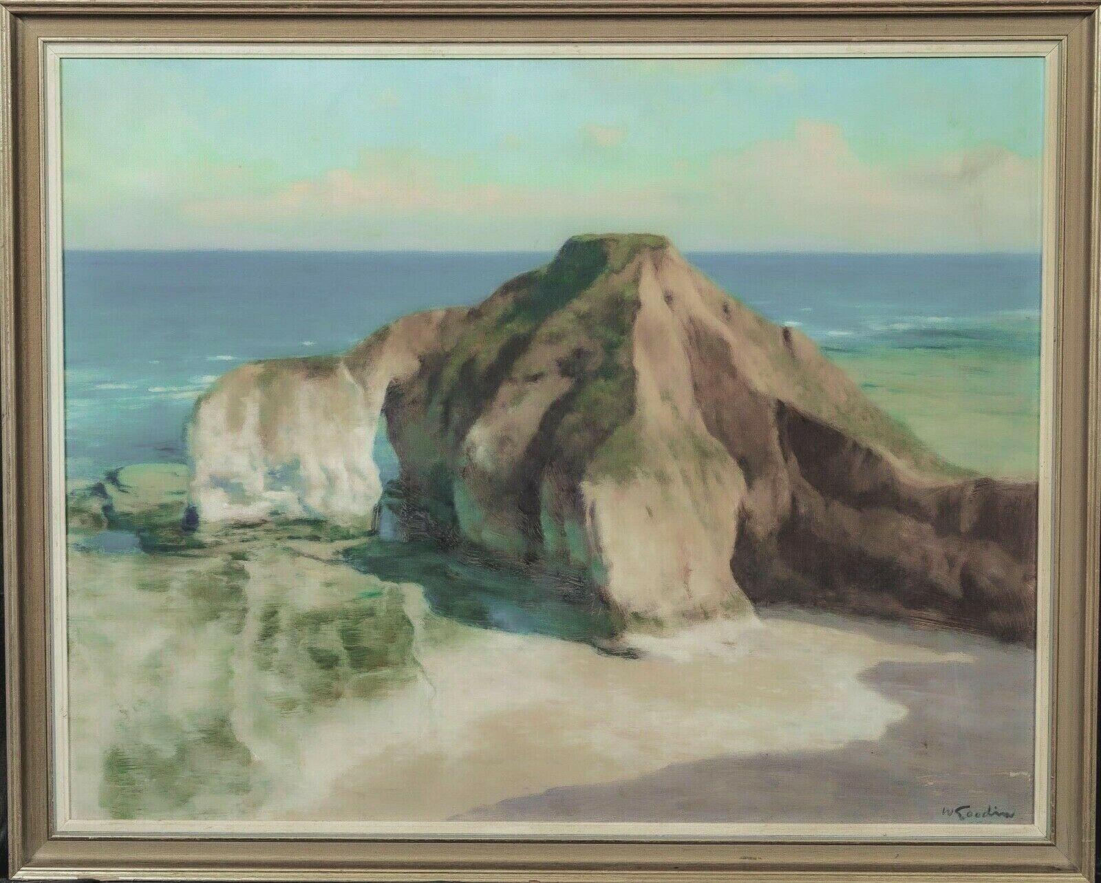 Landscape Painting Walter GOODIN - High Stacks Flamborough Head, Yorkshire, 20ème siècle