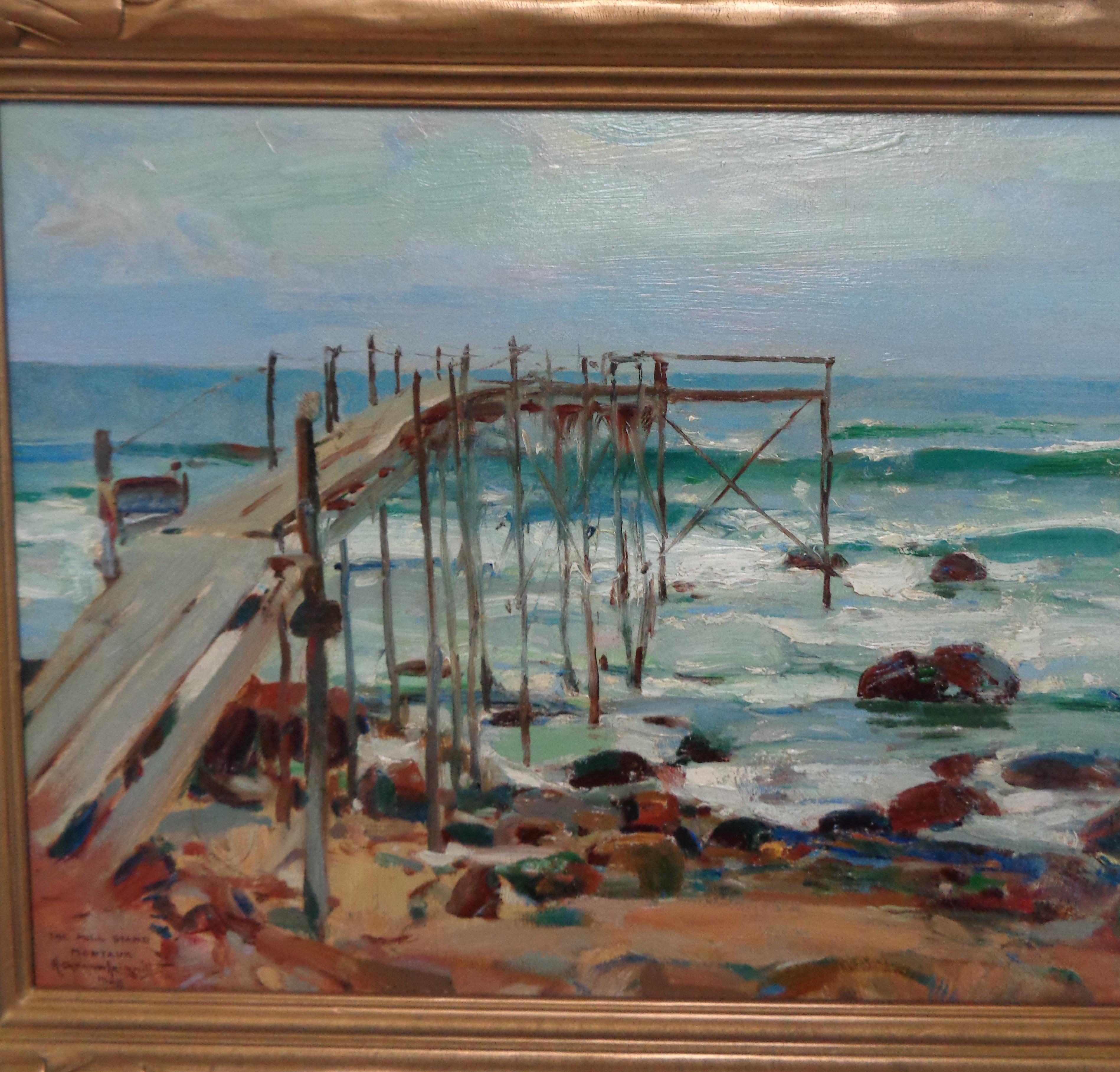 American Impressionist Oil Painting Walter Granville Smith Salmagundi Club NYC For Sale 3