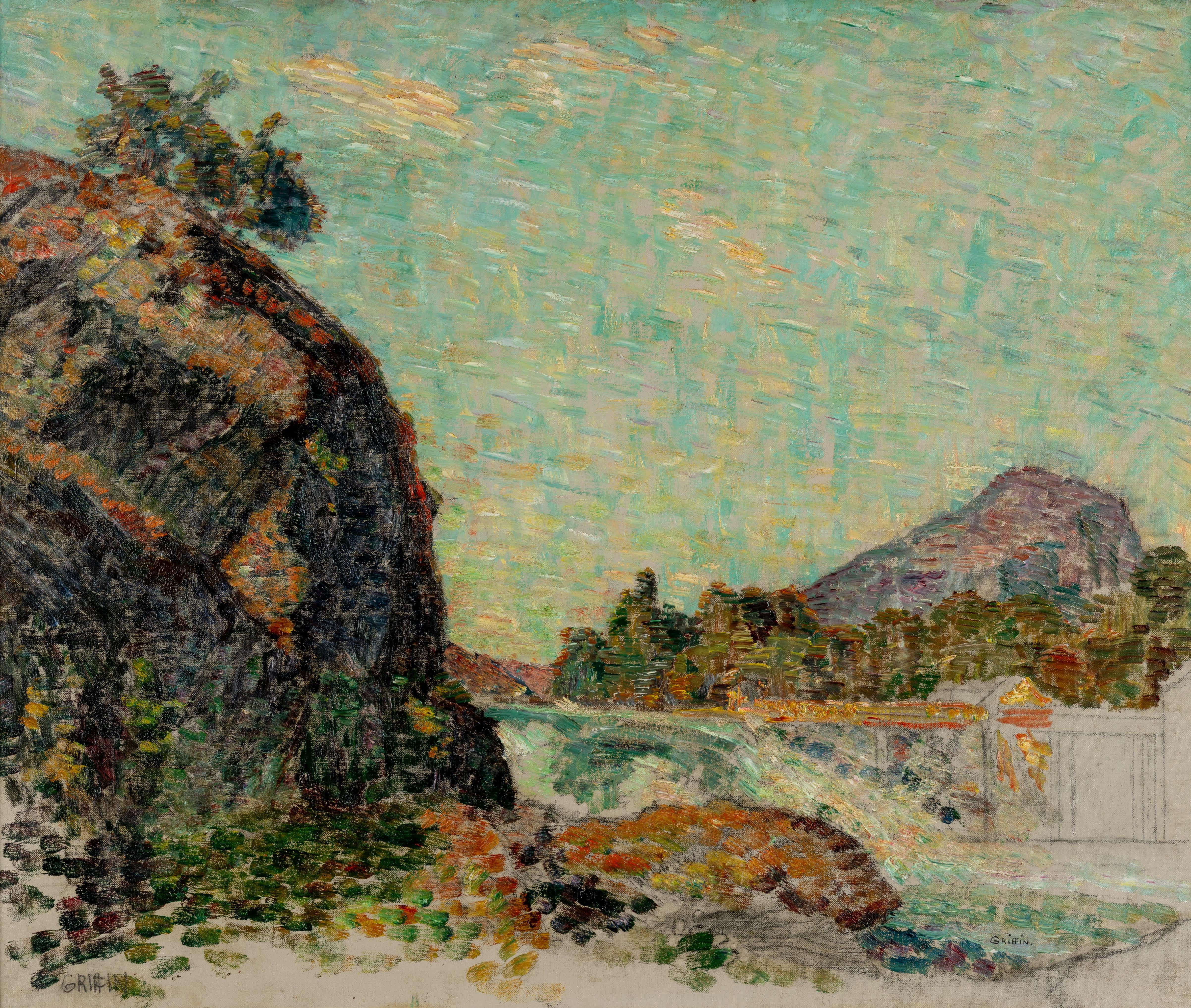 Escena costera - Painting de Walter Griffin