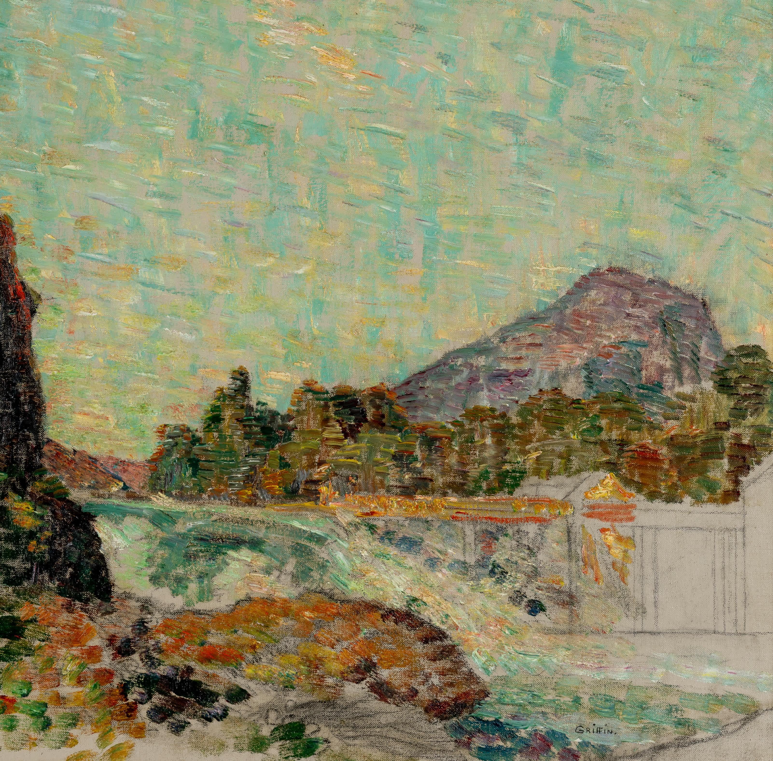 Escena costera - Painting Impresionista de Walter Griffin