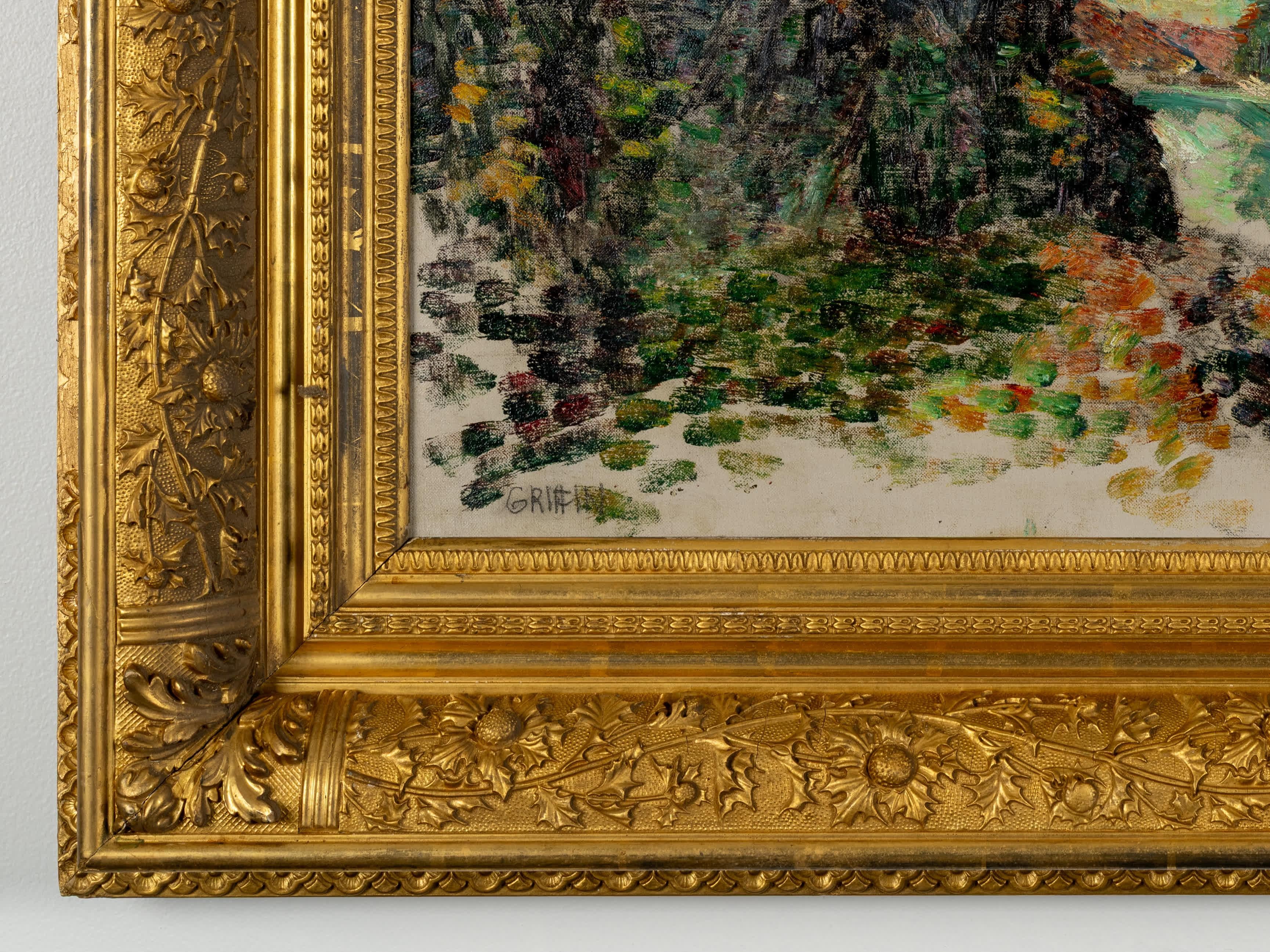 Escena costera - Landscape Painting Marrón de Walter Griffin