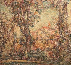"Eleventh Century Romance," Walter Griffin, American Impressionism Landscape