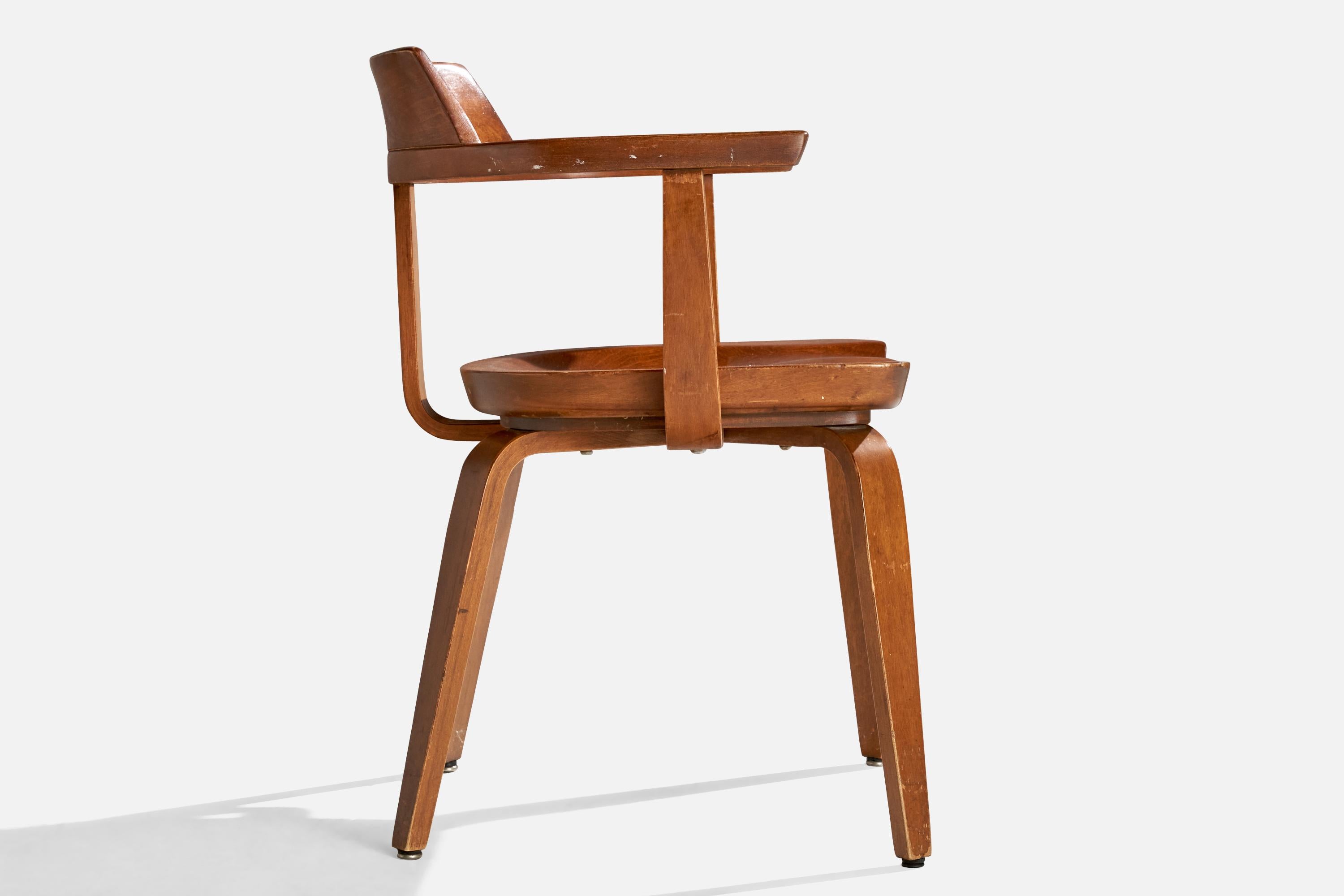 Milieu du XXe siècle Walter Gropius, Fauteuils, bouleau, Autriche, années 1950 en vente