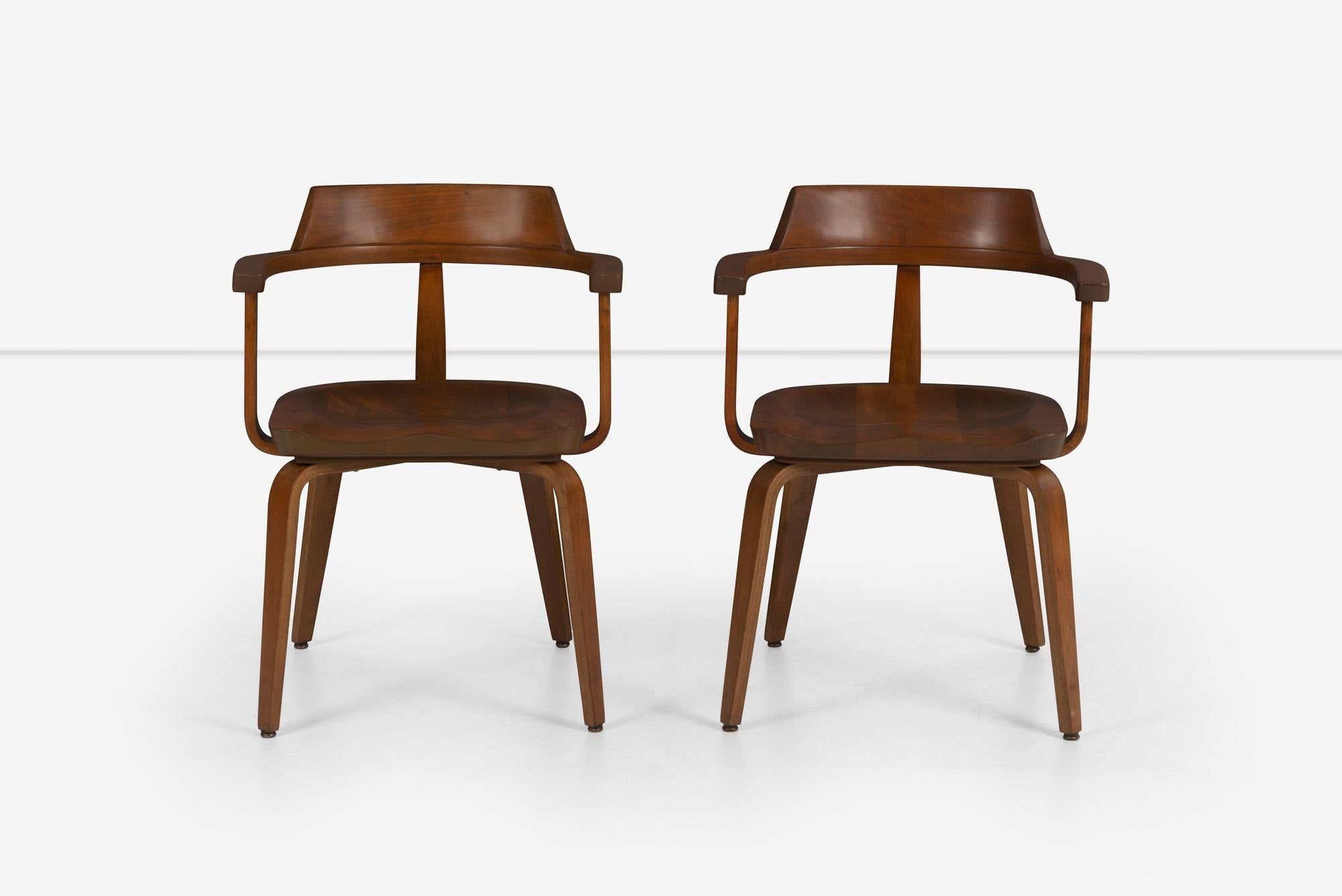 Appliqué Ensemble de huit fauteuils Walter Gropius pour Thonet, 1951 en vente