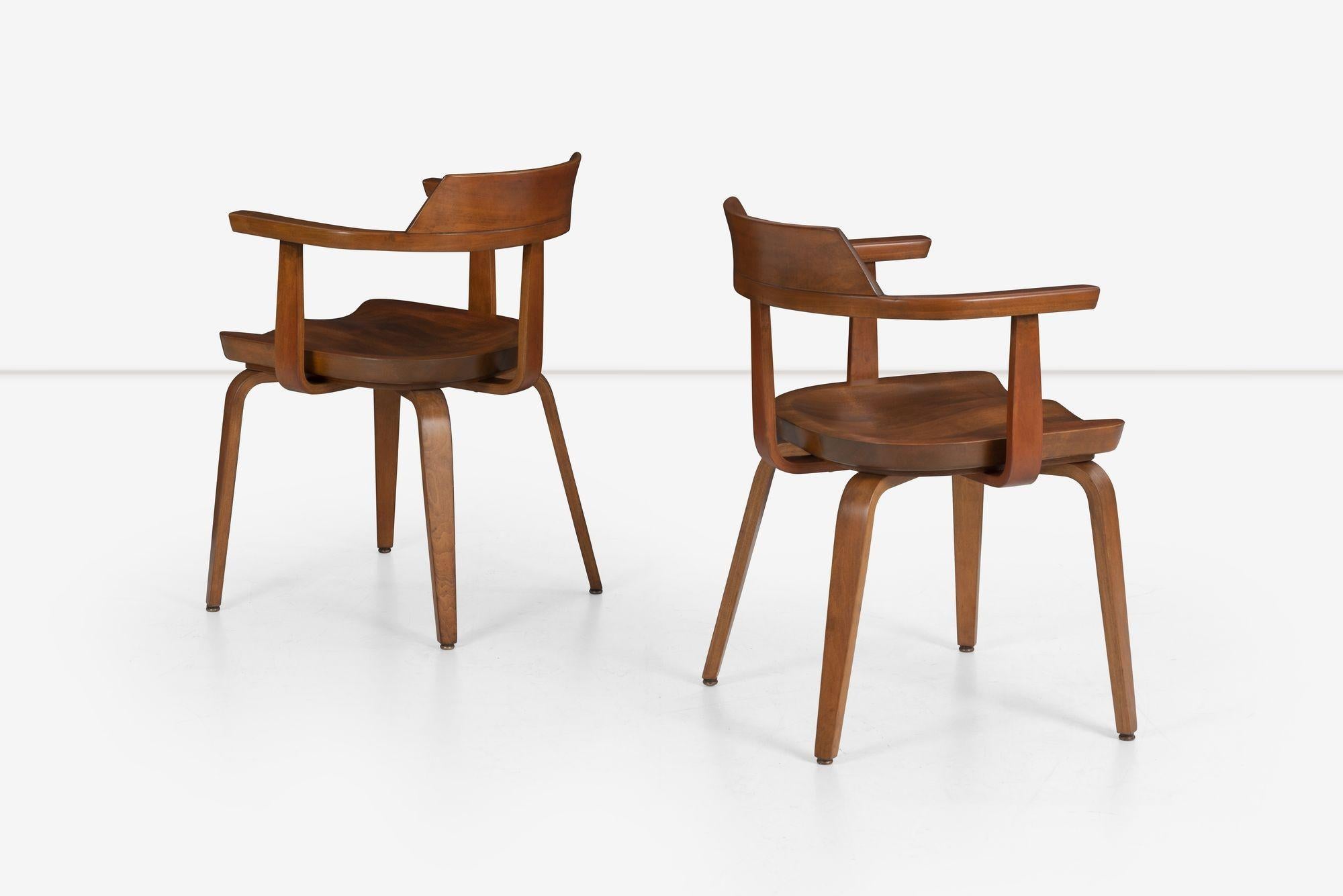 Chêne Ensemble de huit fauteuils Walter Gropius pour Thonet, 1951 en vente