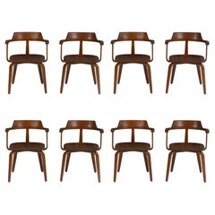 Poltrone di Walter Gropius per Thonet Set di otto 1951