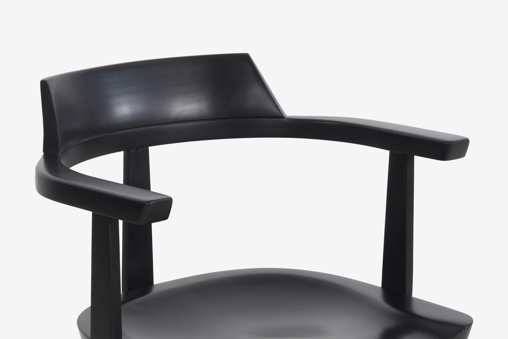 Walter Gropius Poltrone per Thonet Set di otto poltrone in nero 1951 in vendita 2