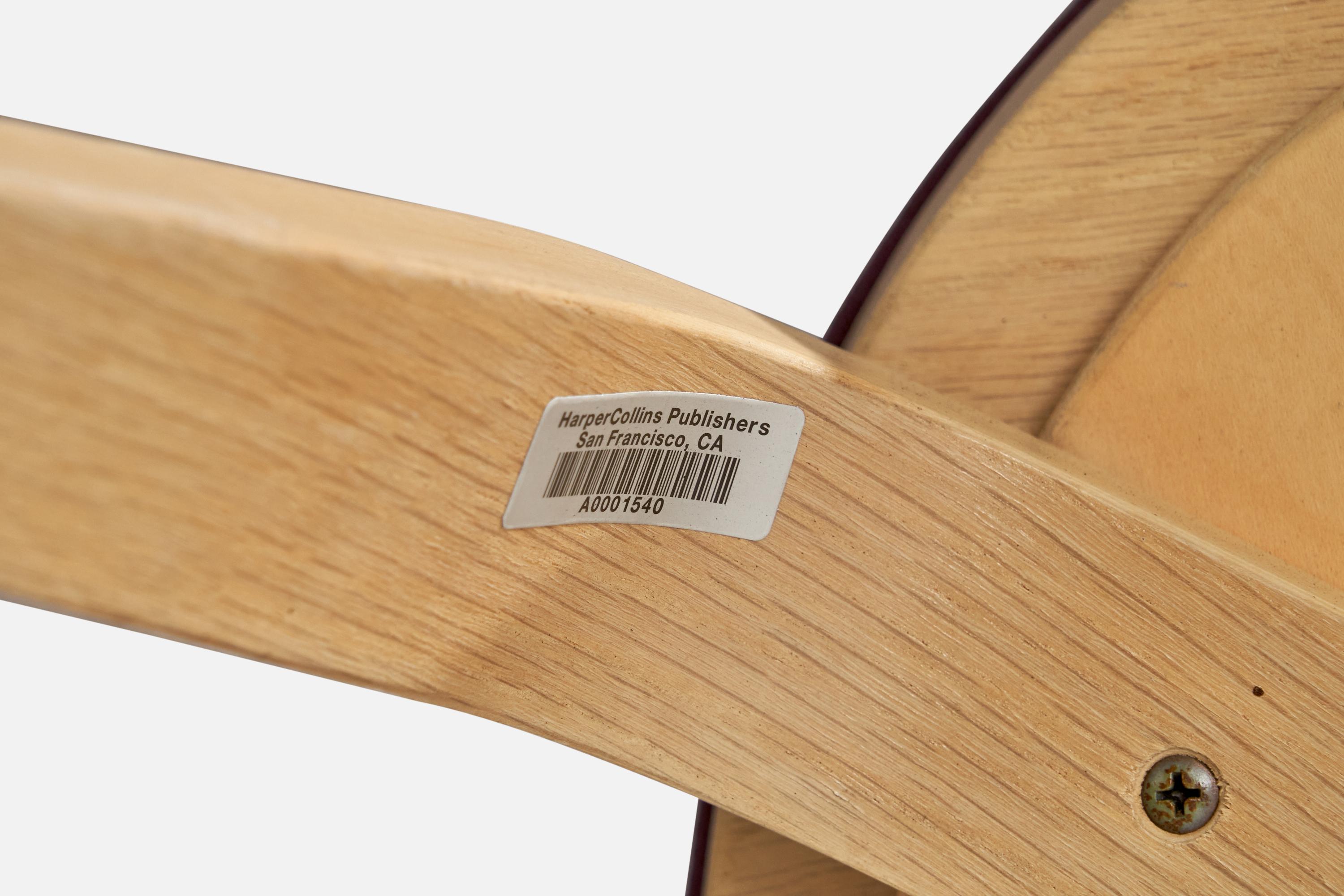 Walter Gropius, Armchairs, Oak, Velvet, USA, 1970s For Sale 13
