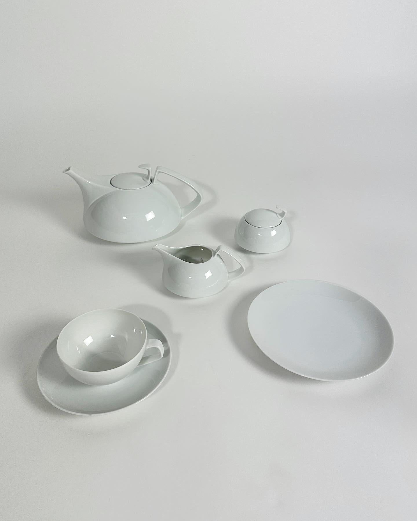 Bauhaus Walter Gropius Tea Set Rosenthal Germany TAC Porcelain 1969