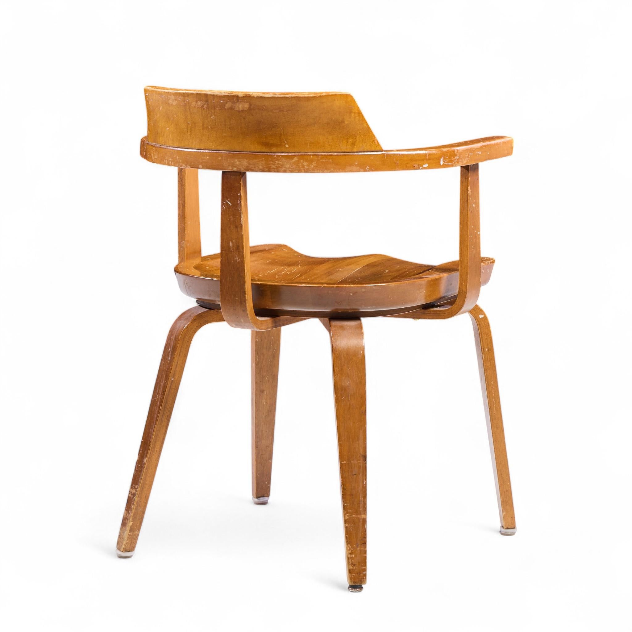 Walter Gropius W199 Bauhaus for Thonet Mid Century Bentwood Chairs - Set of 6 en vente 3