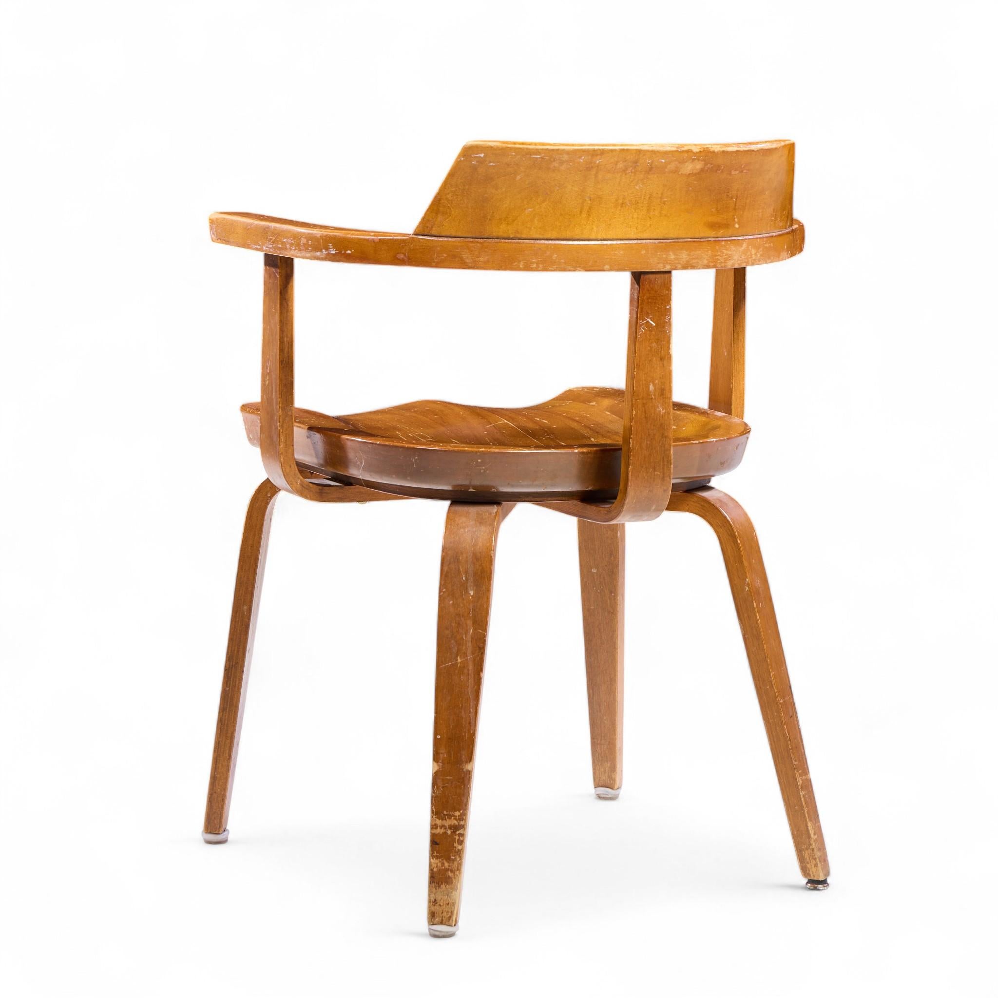 Walter Gropius W199 Bauhaus for Thonet Mid Century Bentwood Chairs - Set of 6 en vente 1