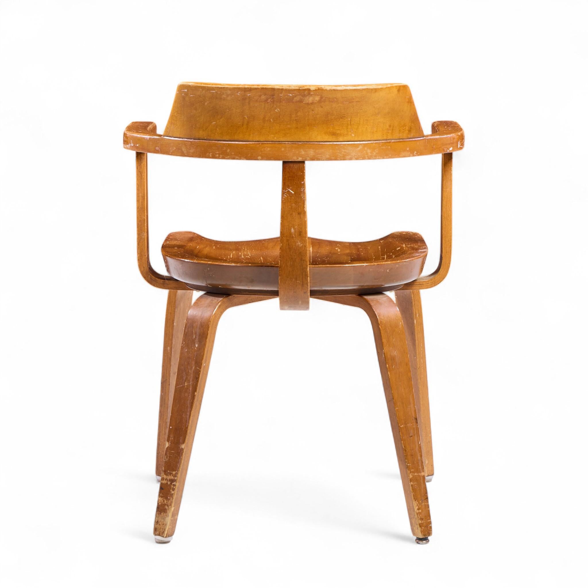 Walter Gropius W199 Bauhaus for Thonet Mid Century Bentwood Chairs - Set of 6 en vente 2