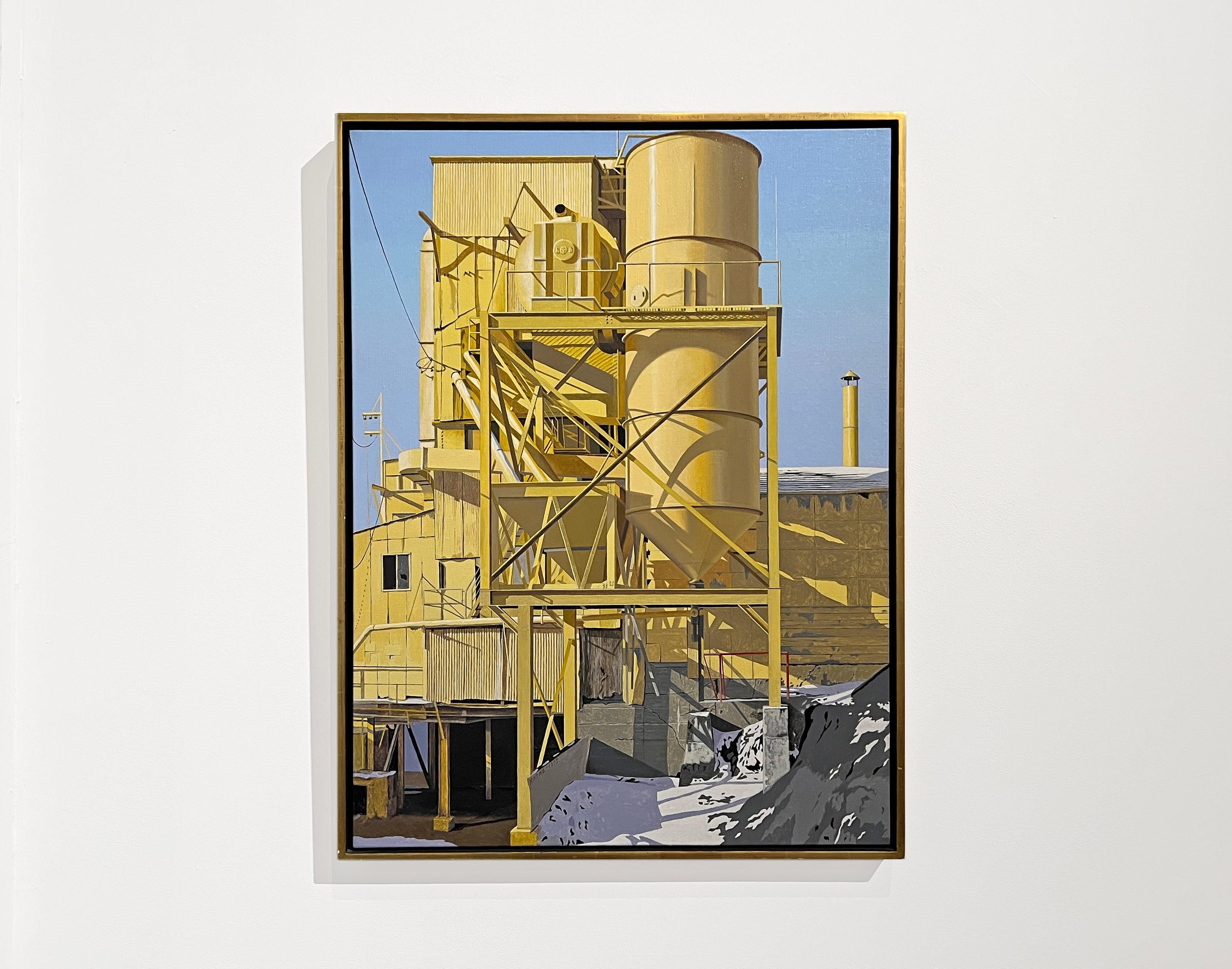 FUTURE - Industriale / Paesaggio urbano / Realismo / Giallo - Painting di Walter Hatke