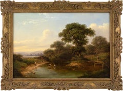 Antique Walter Heath Williams, Idyllic Landscape With Family