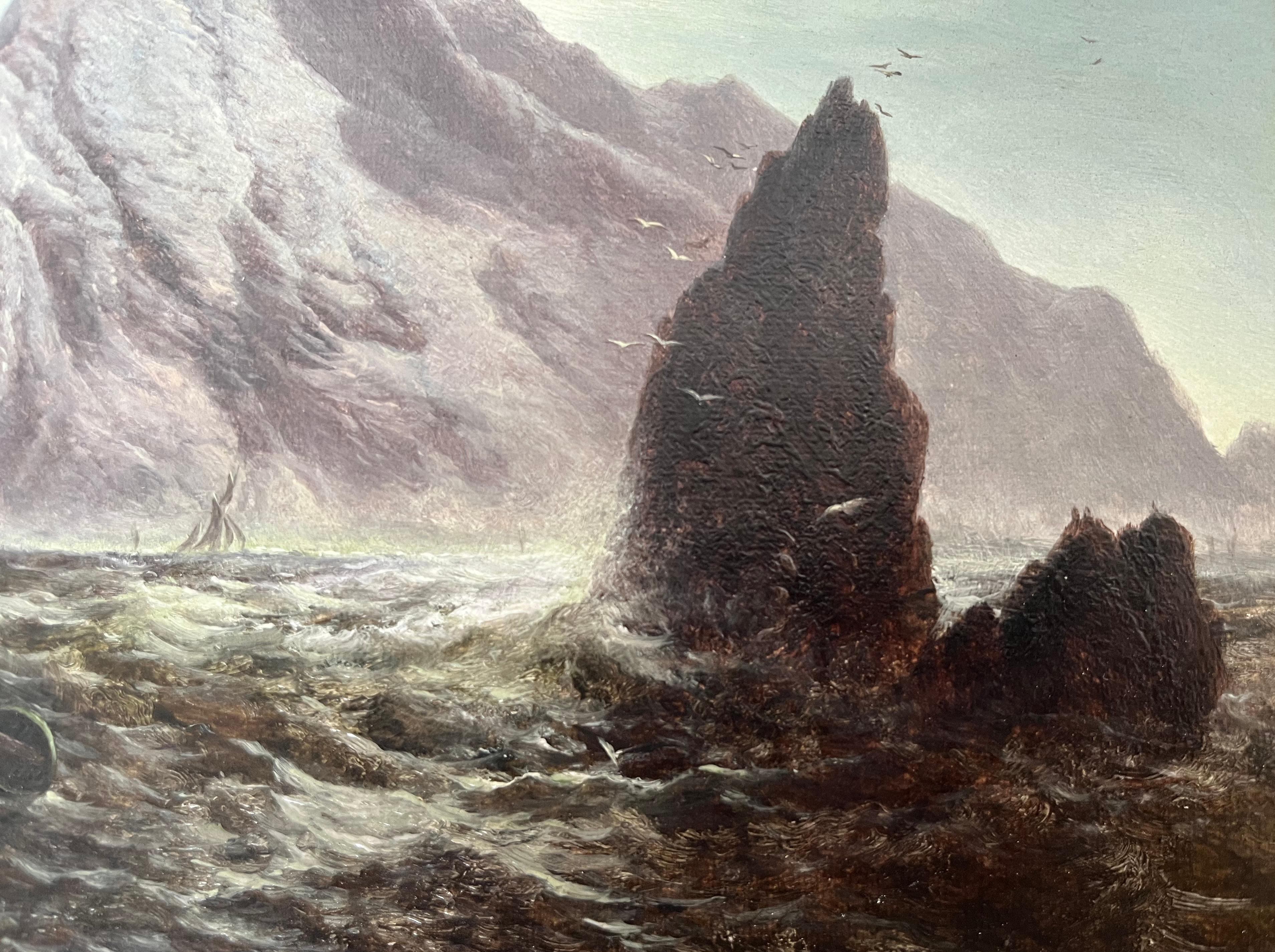 Walter Heath Williams, viktorianische, gebirgige Küstenlandschaft im Angebot 9