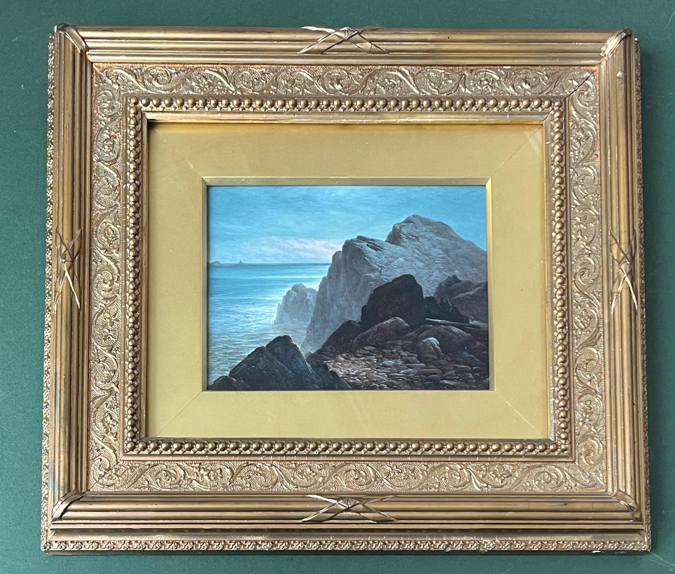 Walter Heath Williams, viktorianische, gebirgige Küstenlandschaft im Angebot 9