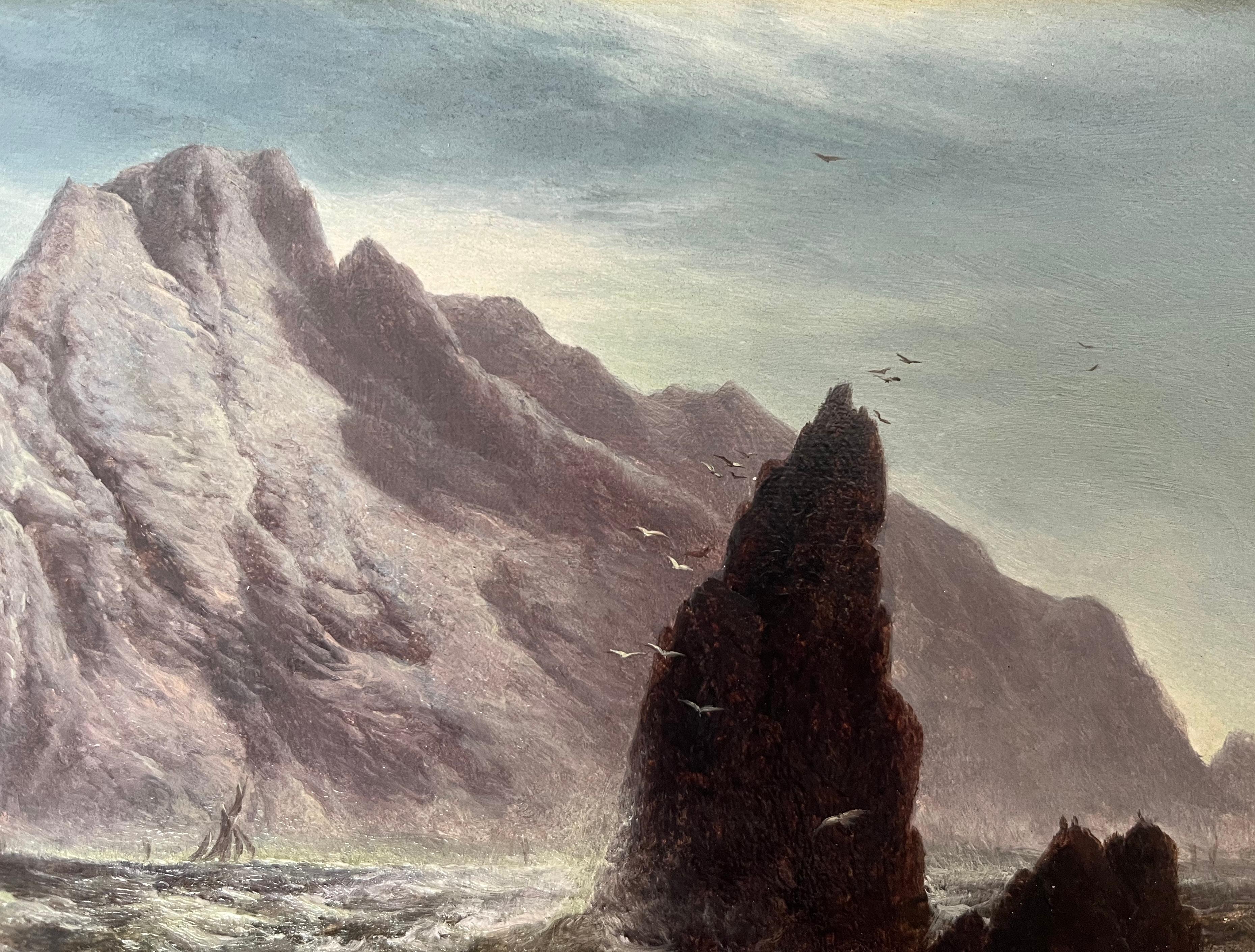 Walter Heath Williams, viktorianische, gebirgige Küstenlandschaft im Angebot 10