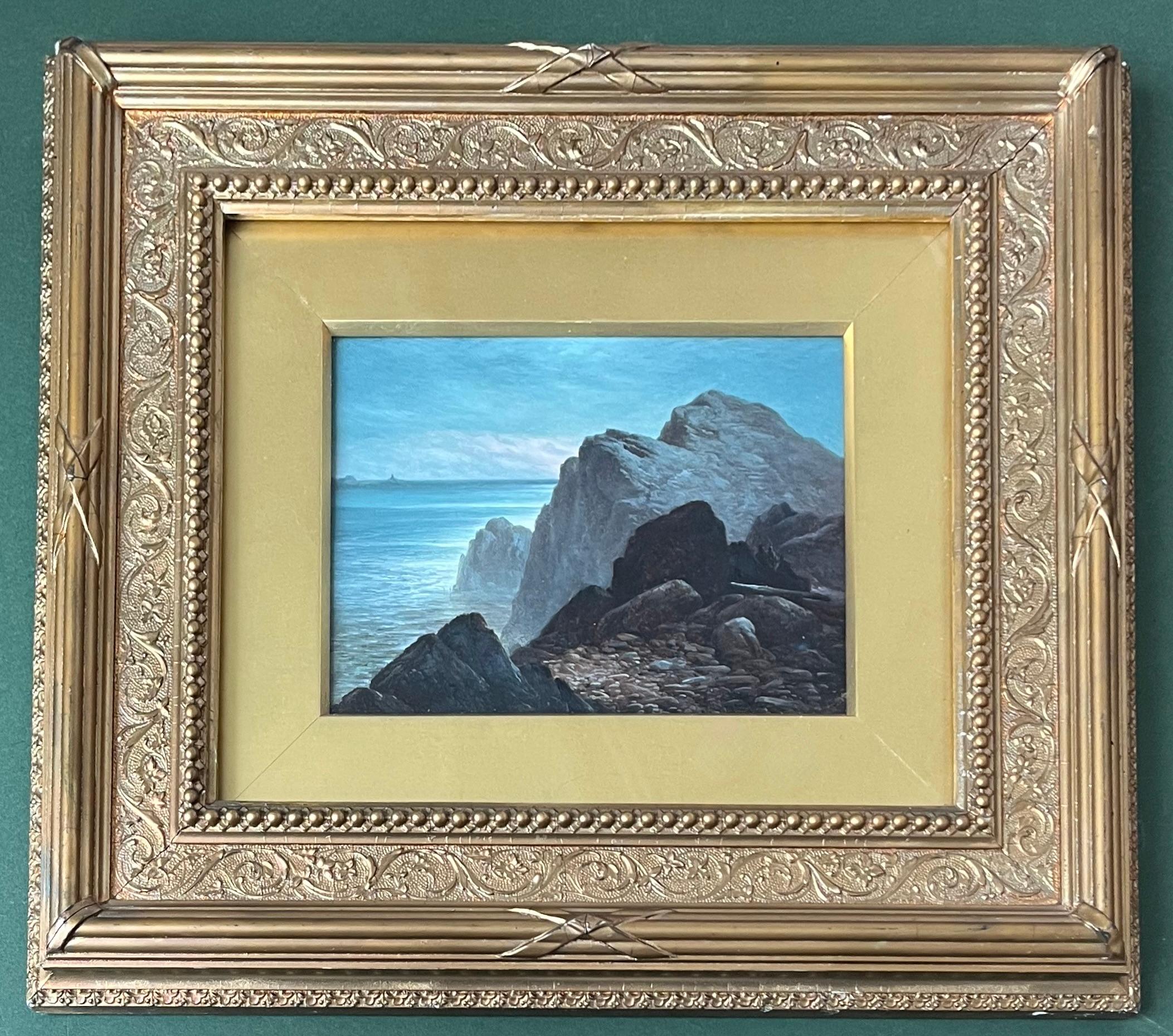 Walter Heath Williams, viktorianische, gebirgige Küstenlandschaft im Angebot 13