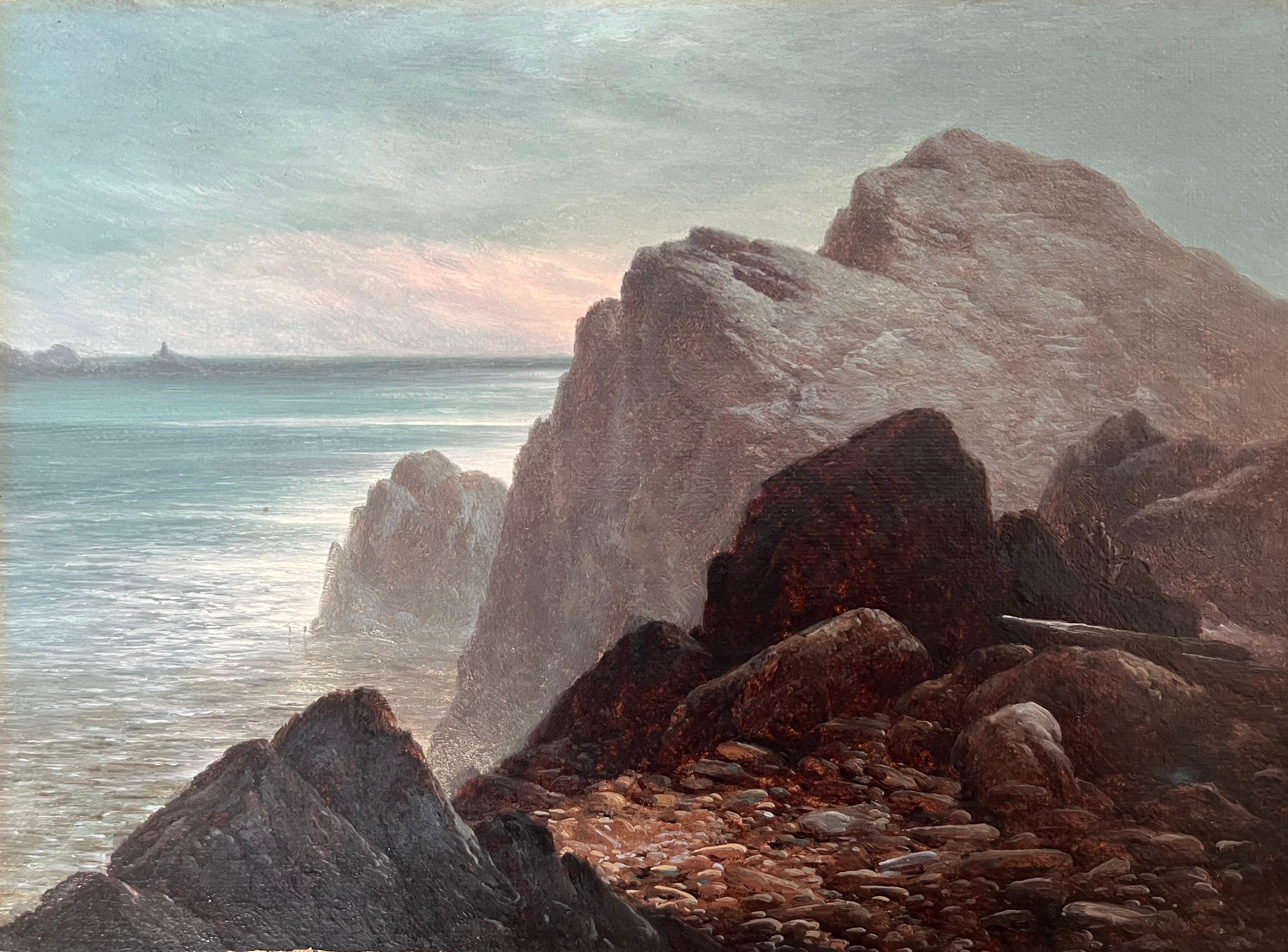 Walter Heath Williams, viktorianische, gebirgige Küstenlandschaft im Angebot 2